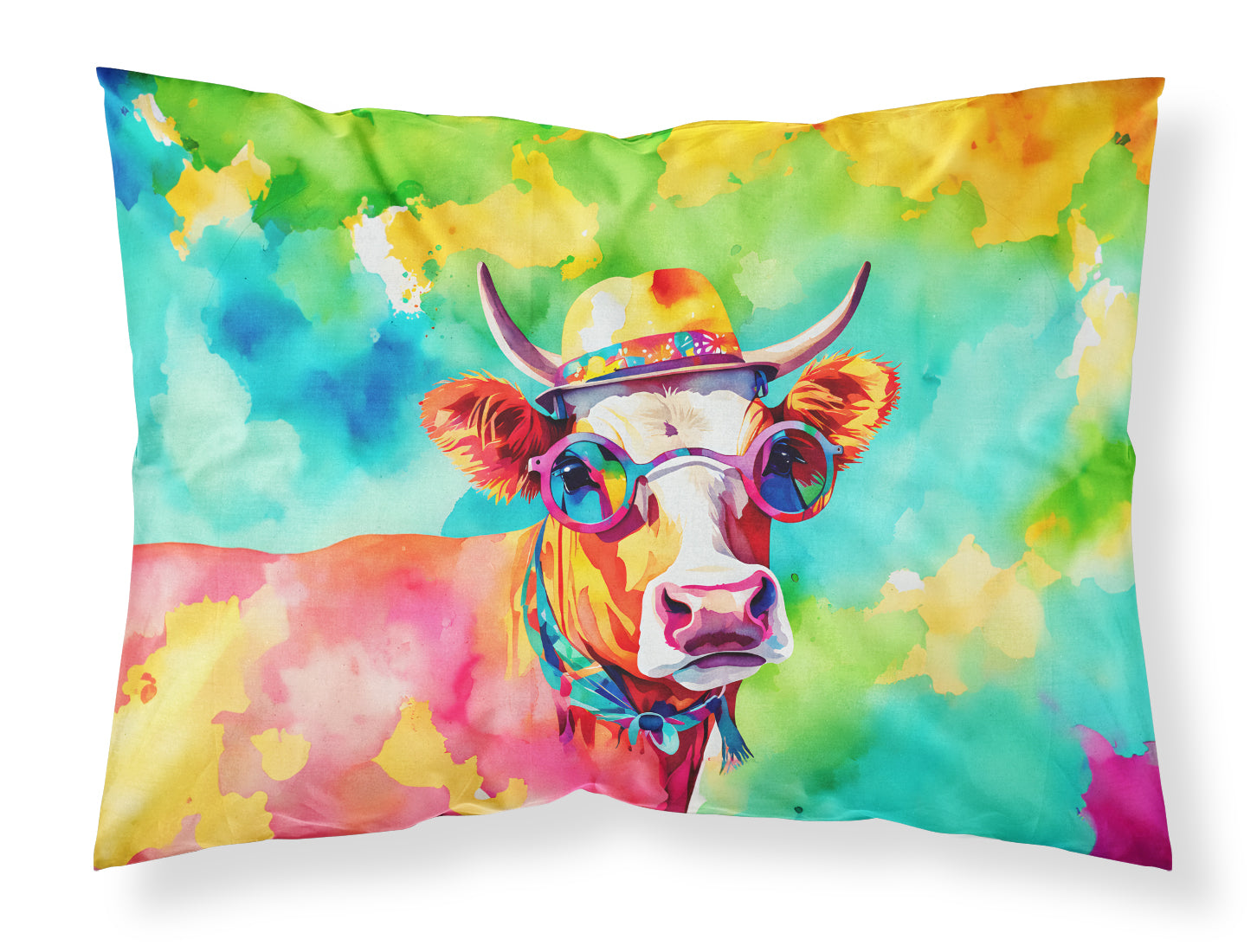 Buy this Hippie Animal Malvi Cow Standard Pillowcase
