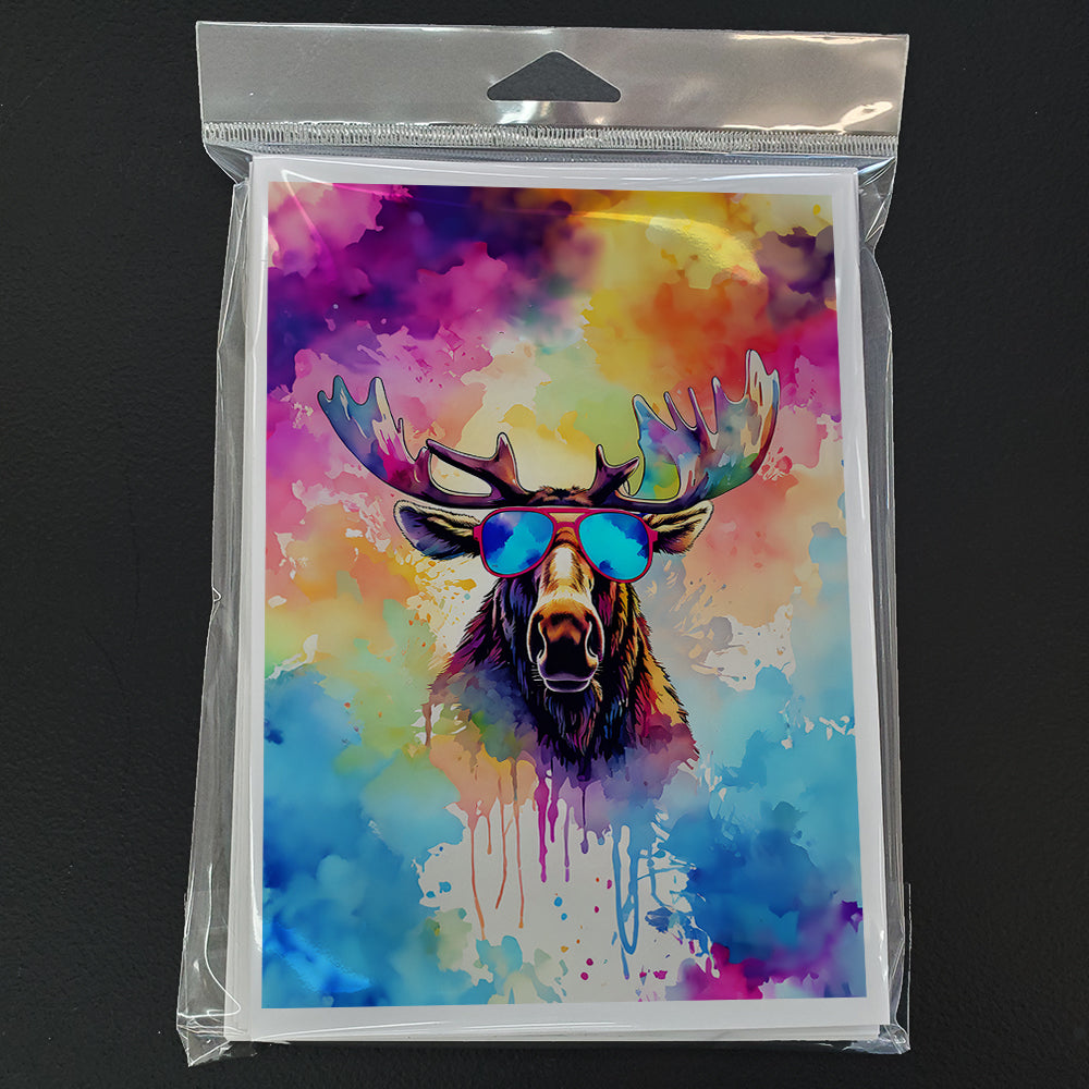 Hippie Animal Moose Greeting Cards Pack of 8