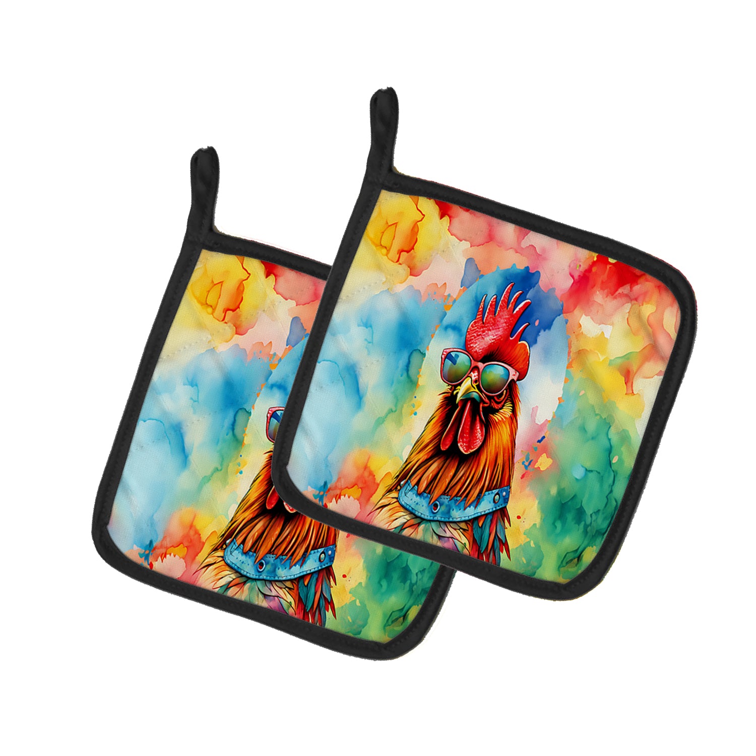 Buy this Hippie Animal Red Rooster Pair of Pot Holders