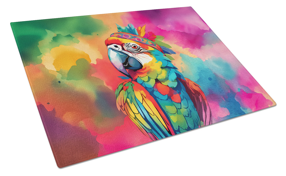 Buy this Hippie Animal Parrot Glass Cutting Board
