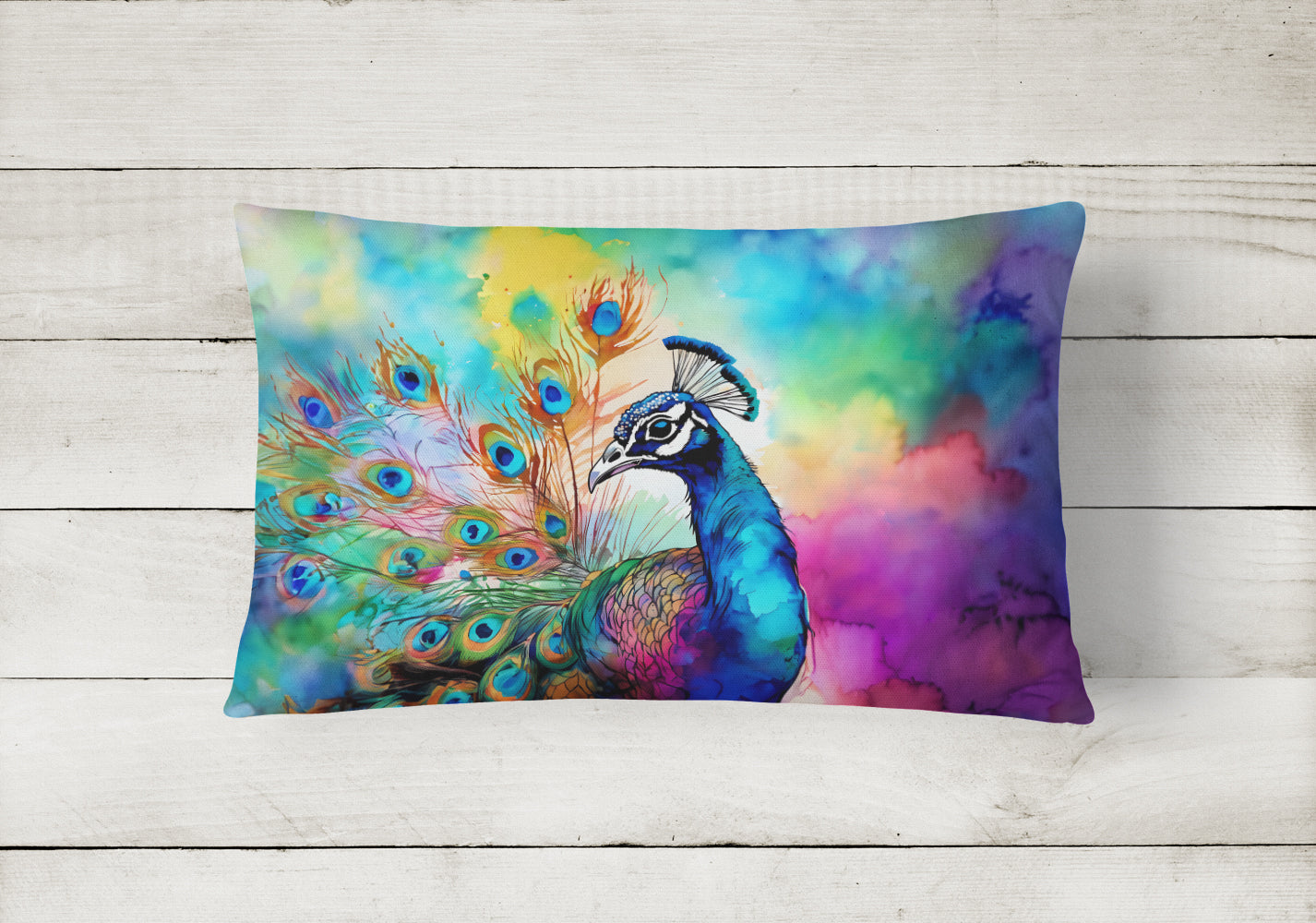 Buy this Hippie Animal Peacock Throw Pillow
