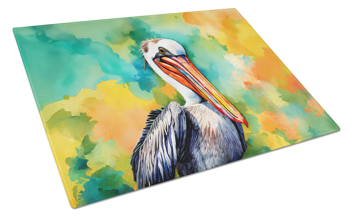 Buy this Hippie Animal Pelican Glass Cutting Board