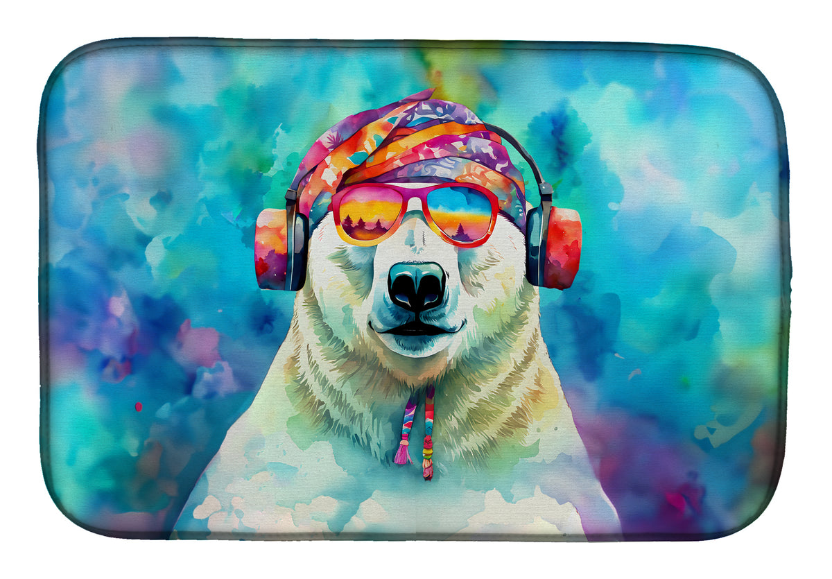 Buy this Hippie Animal Polar Bear Dish Drying Mat