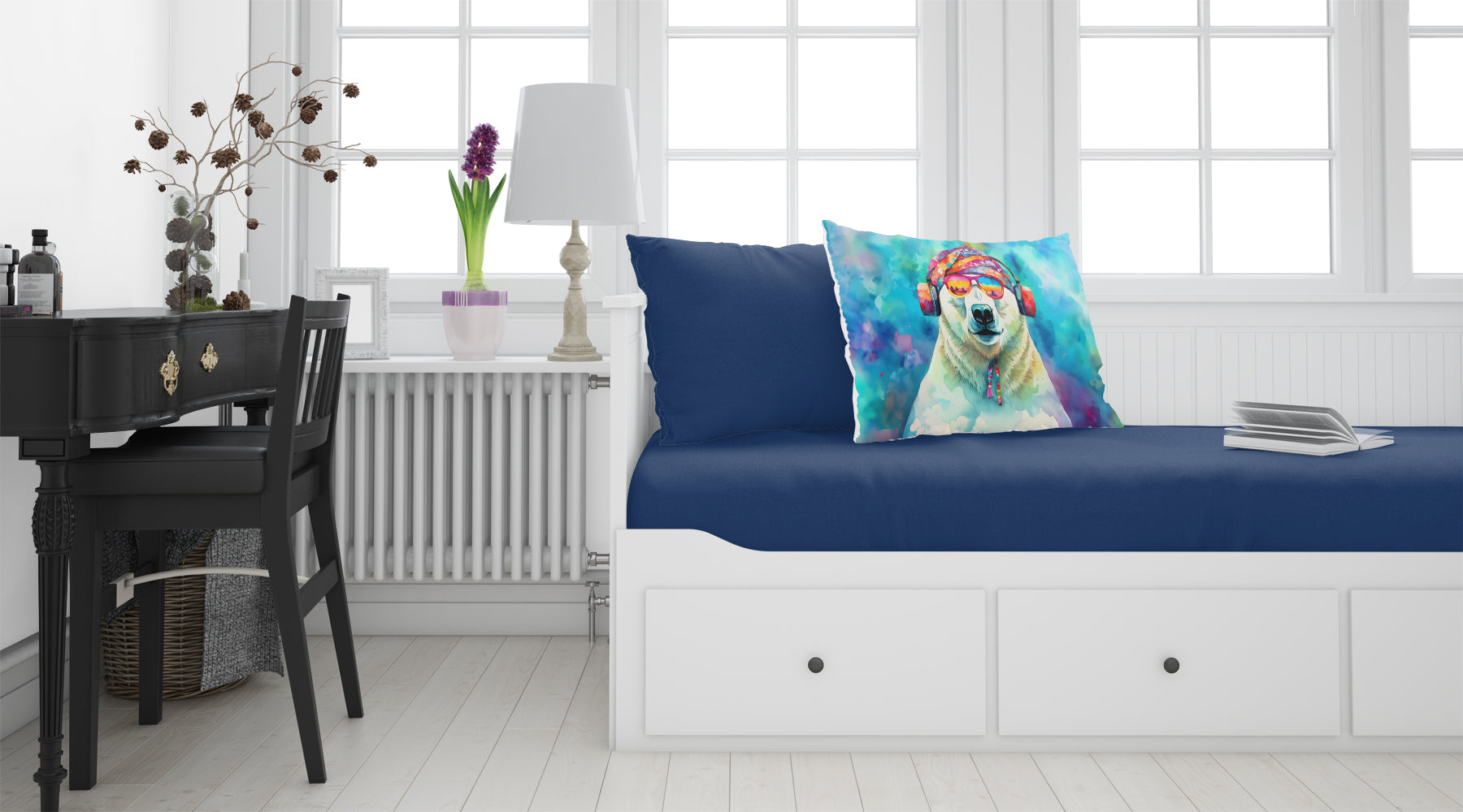 Hippie Animal Polar Bear Standard Pillowcase