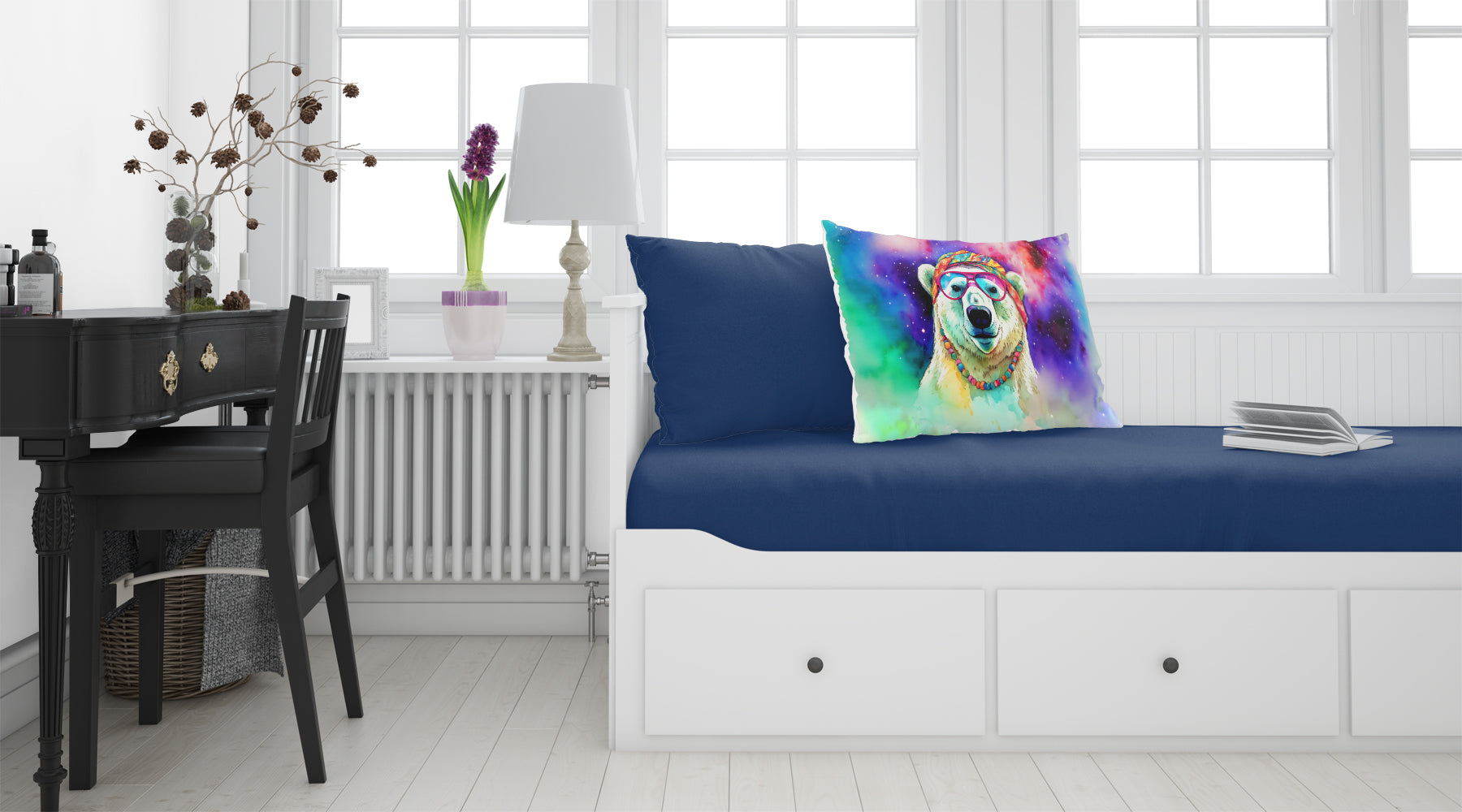 Hippie Animal Polar Bear Standard Pillowcase