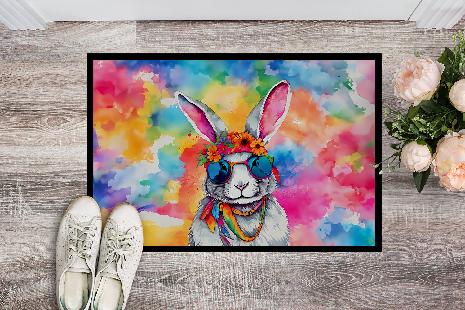 Buy this Hippie Animal Rabbit Doormat