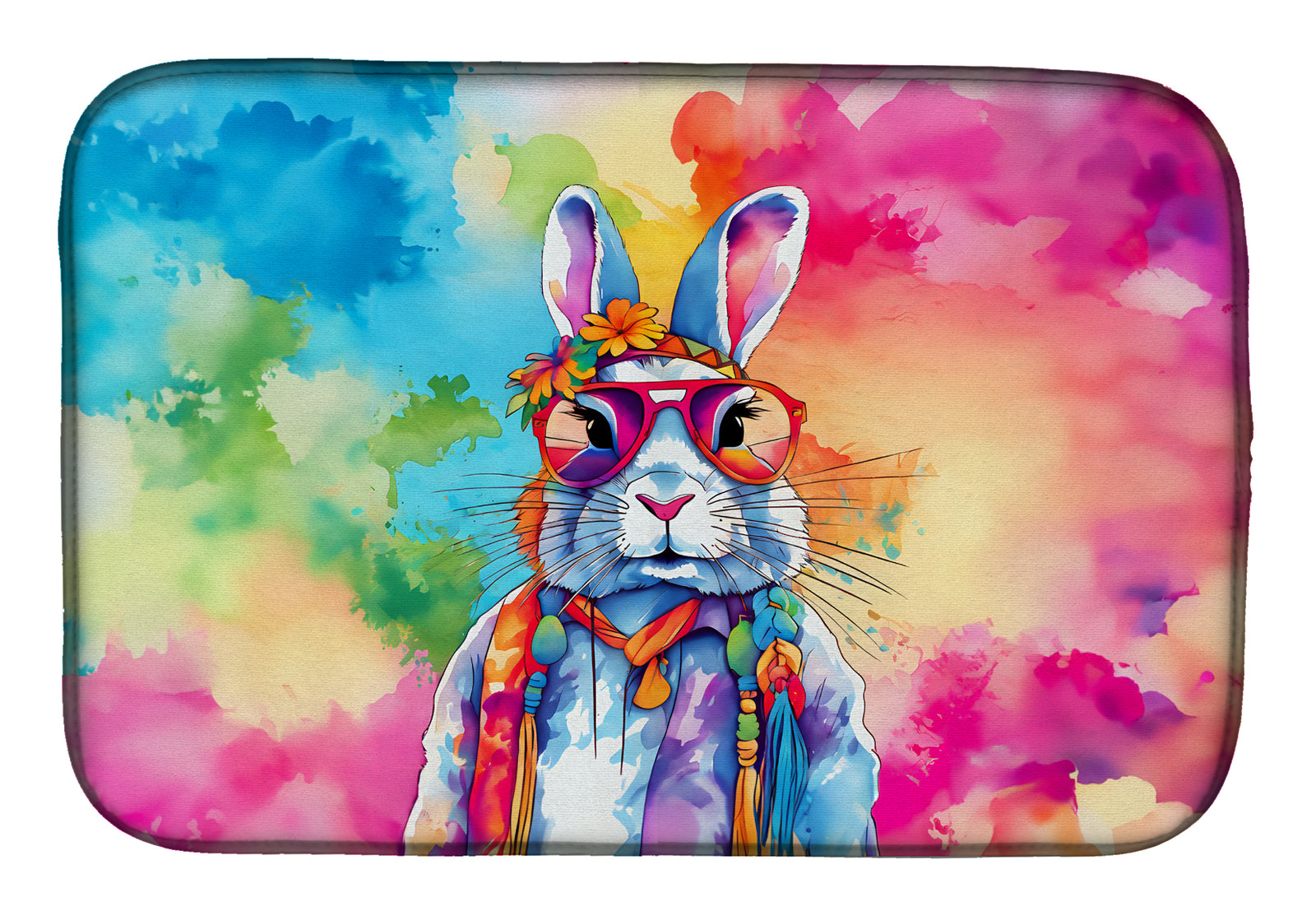 Buy this Hippie Animal Rabbit Dish Drying Mat