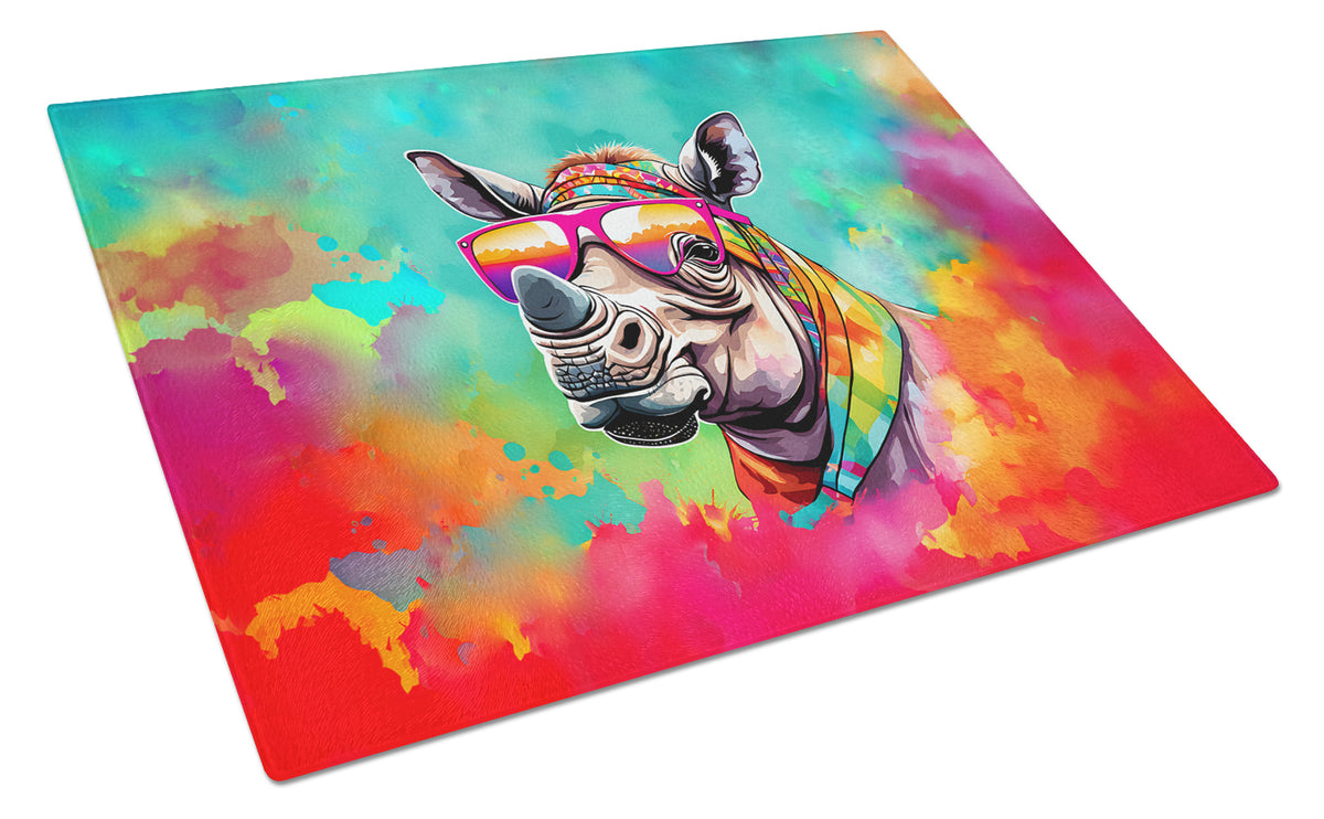 Buy this Hippie Animal Rhinoceros Glass Cutting Board