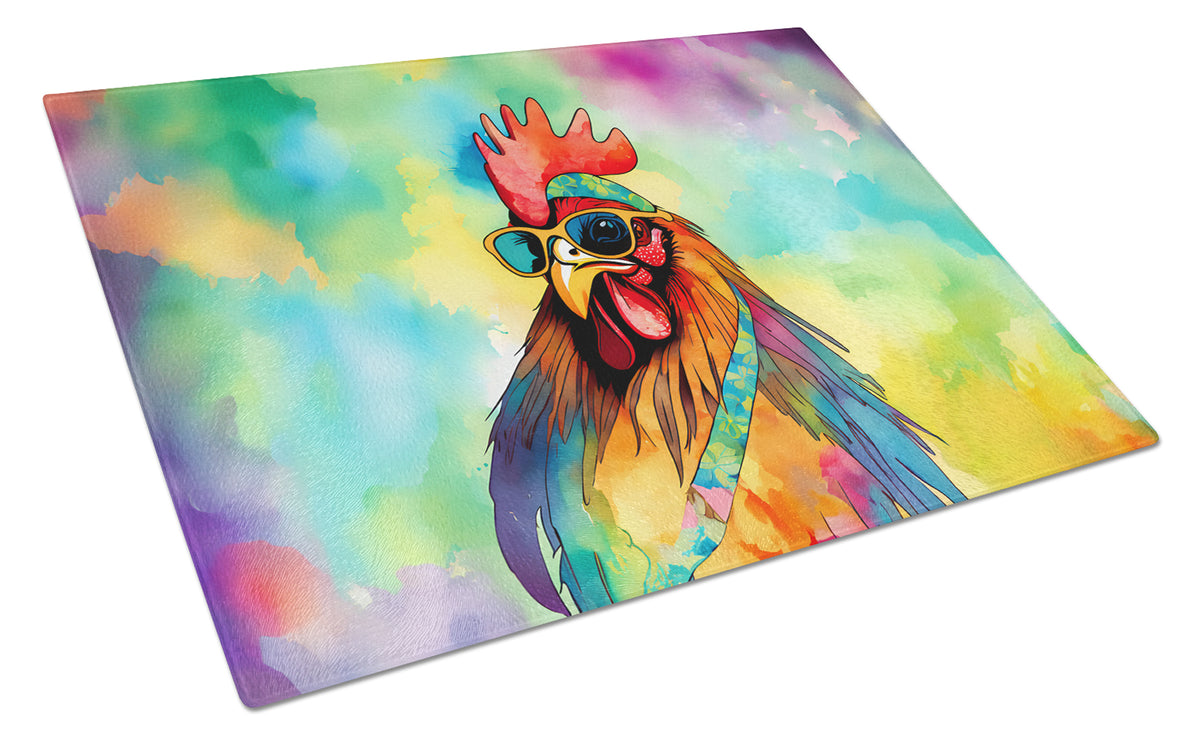 Buy this Hippie Animal Rooster Glass Cutting Board