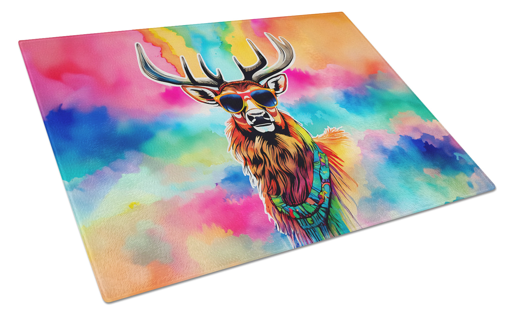 Buy this Hippie Animal Stag Deer Glass Cutting Board