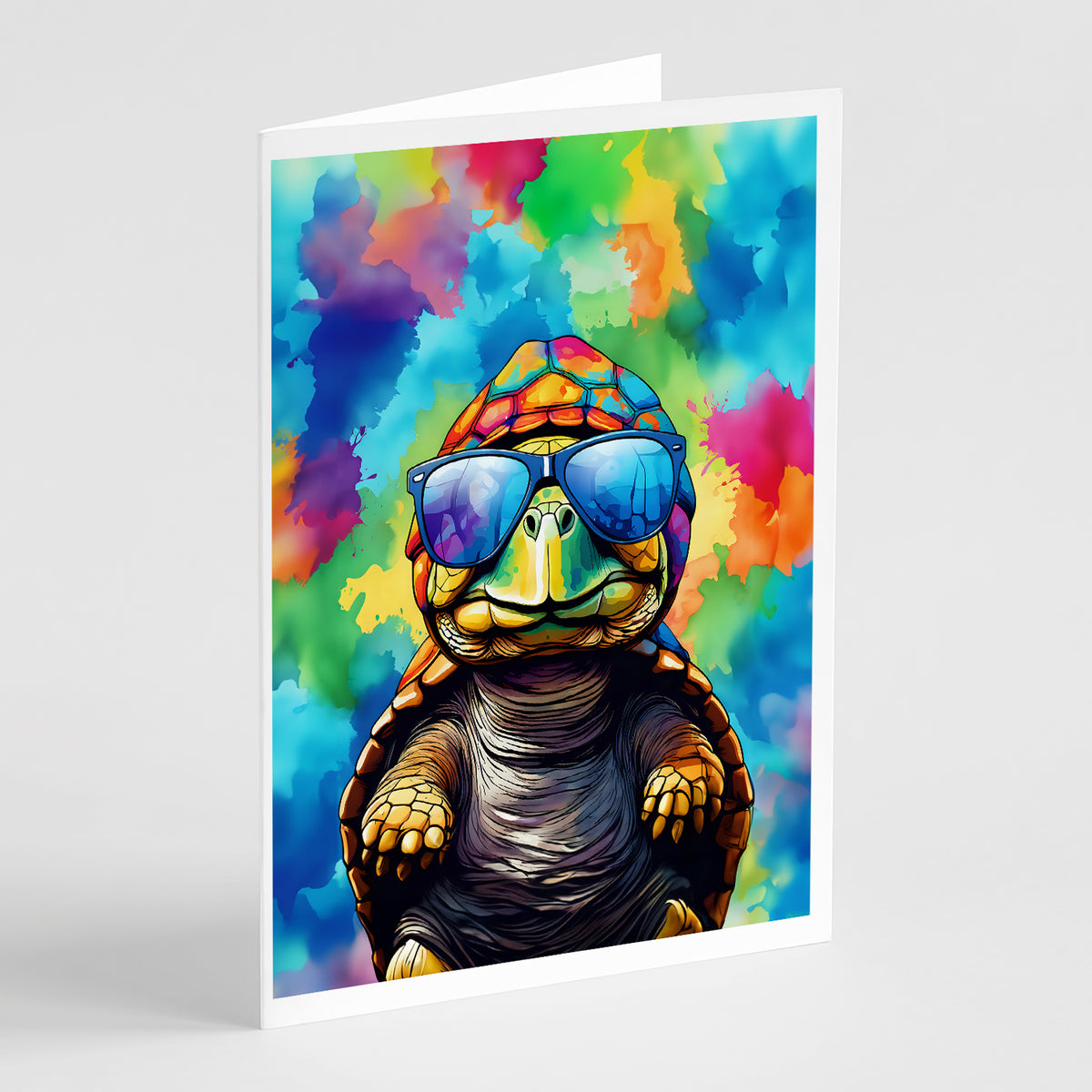 Buy this Hippie Animal Tortoise Turtle Greeting Cards Pack of 8