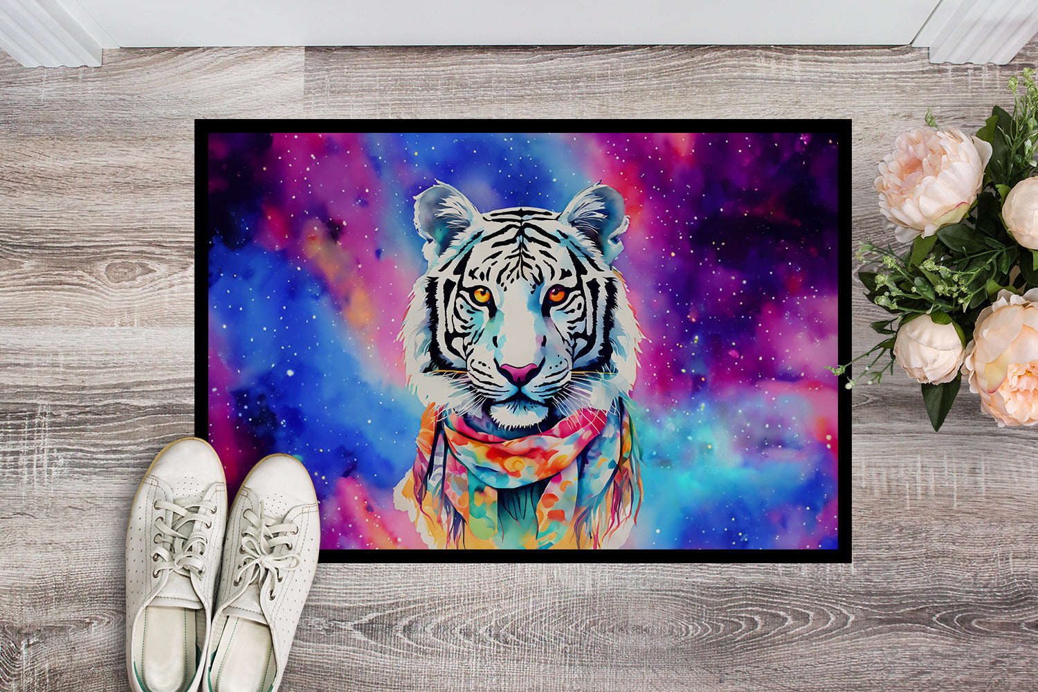 Buy this Hippie Animal White Tiger Doormat
