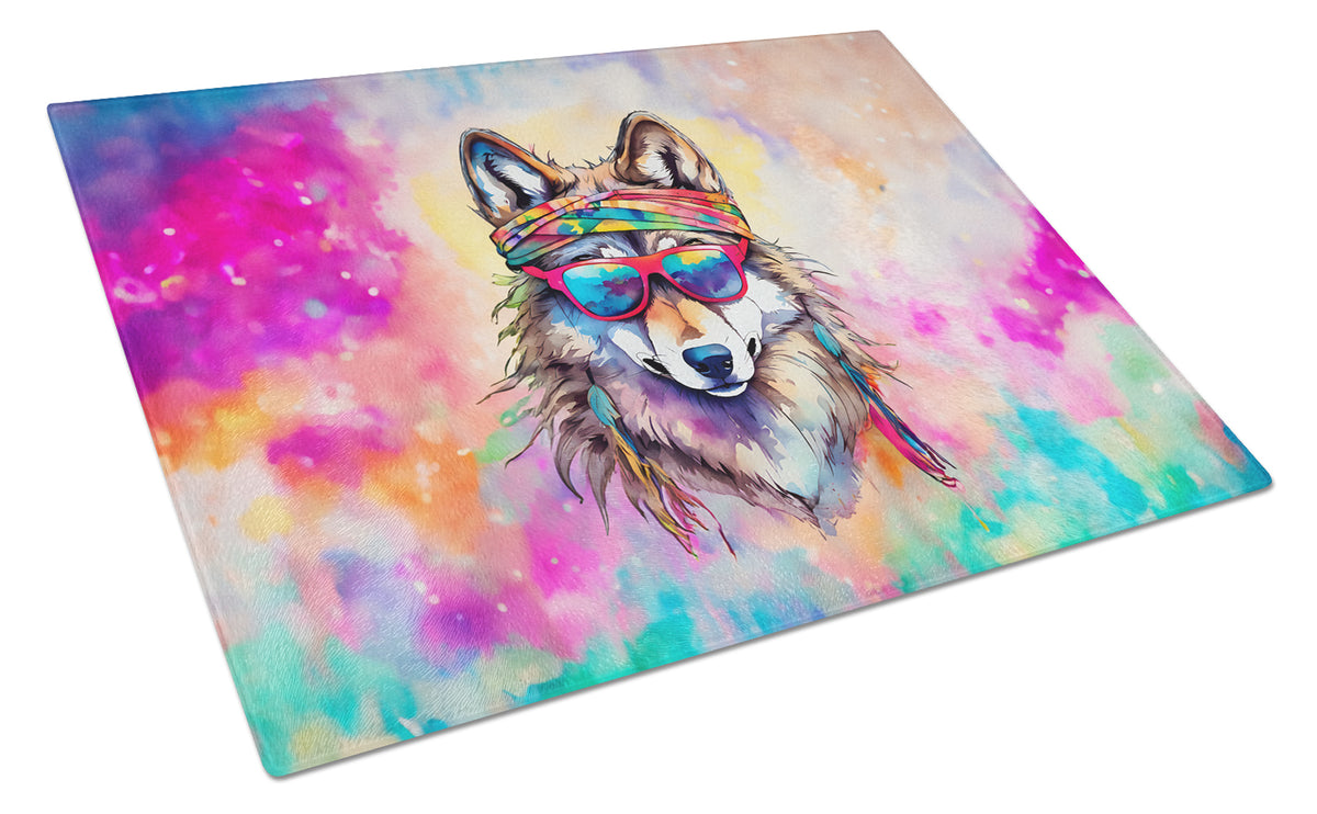 Buy this Hippie Animal Wolf Glass Cutting Board