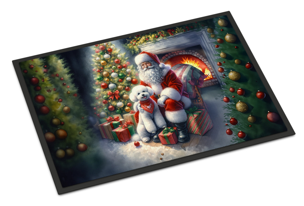 Buy this Bichon Frise and Santa Claus Doormat