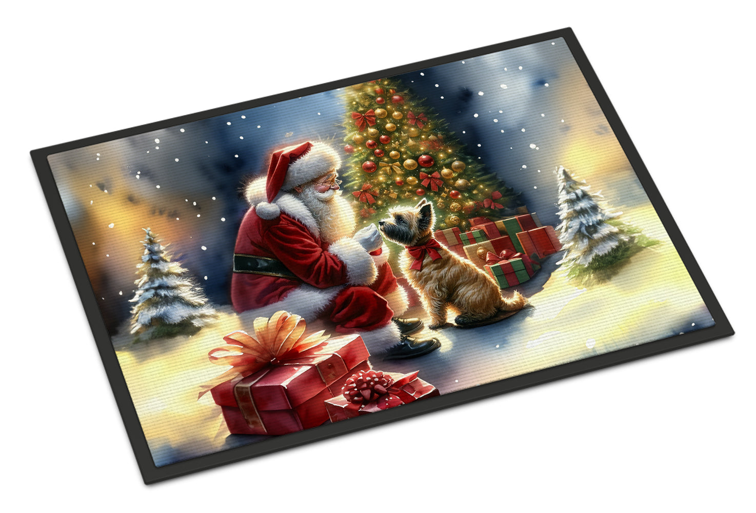 Buy this Cairn Terrier and Santa Claus Doormat