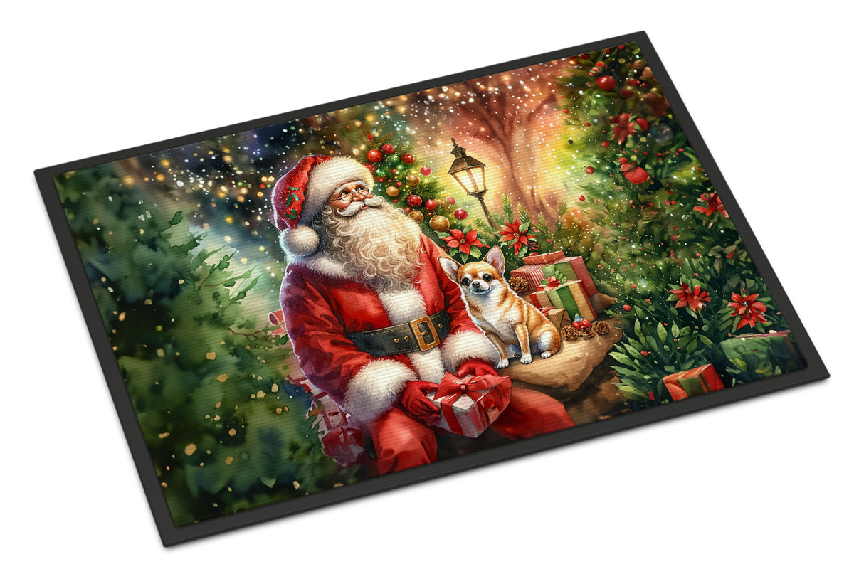 Buy this Chihuahua and Santa Claus Doormat