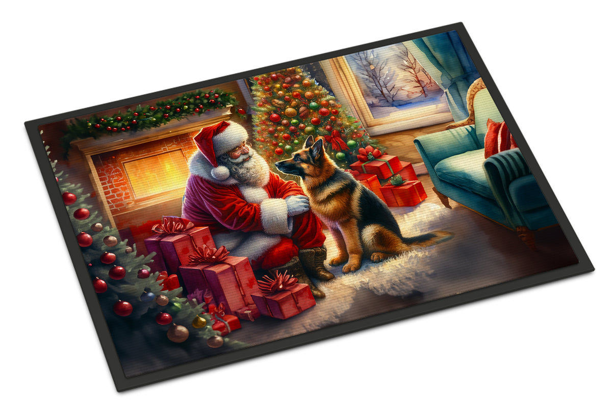 Buy this German Shepherd and Santa Claus Doormat