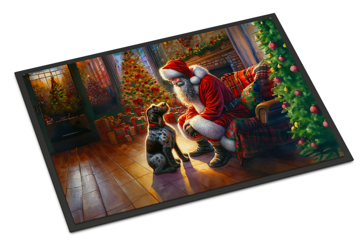 Buy this German Wirehaired Pointer and Santa Claus Doormat