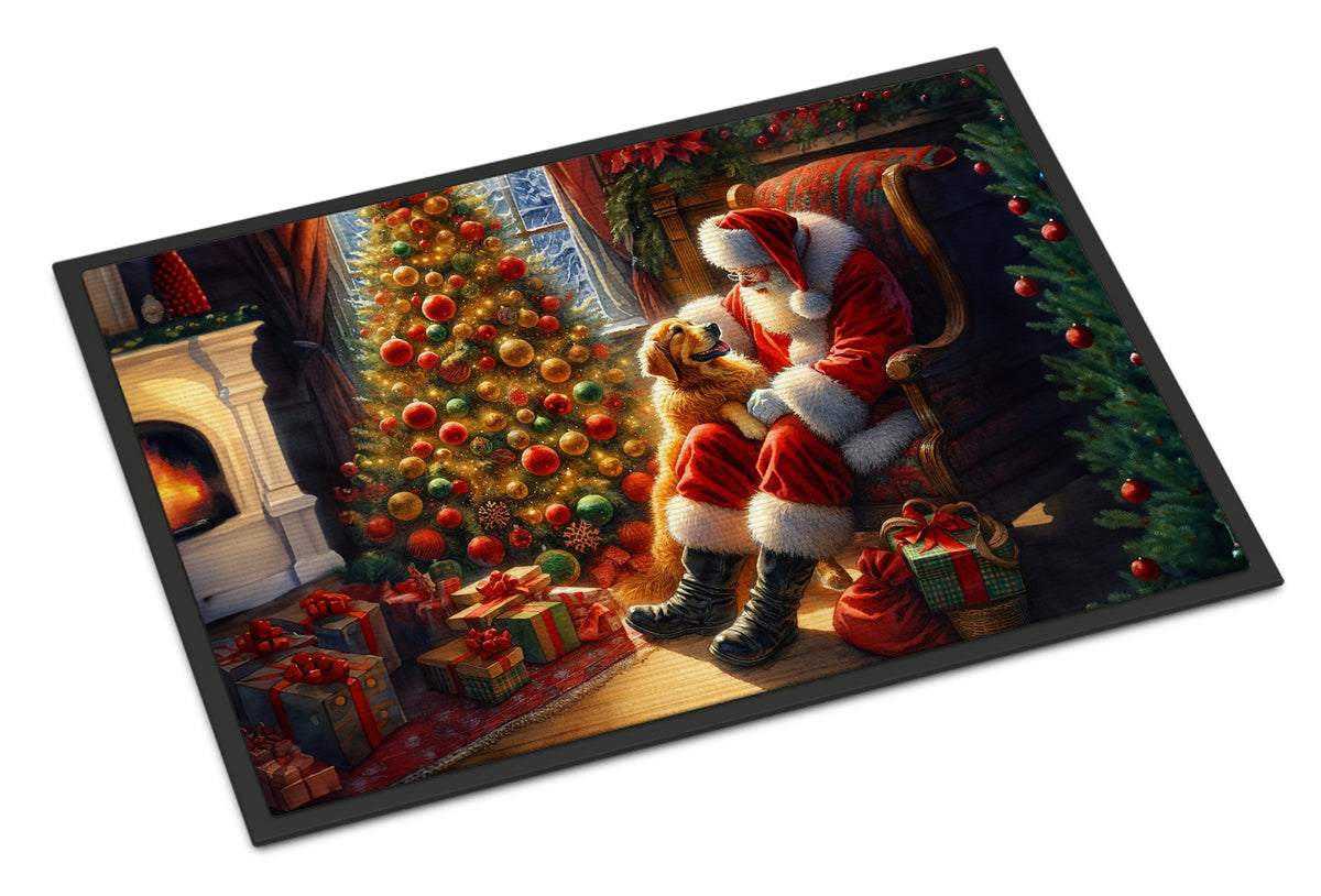 Buy this Golden Retriever and Santa Claus Doormat