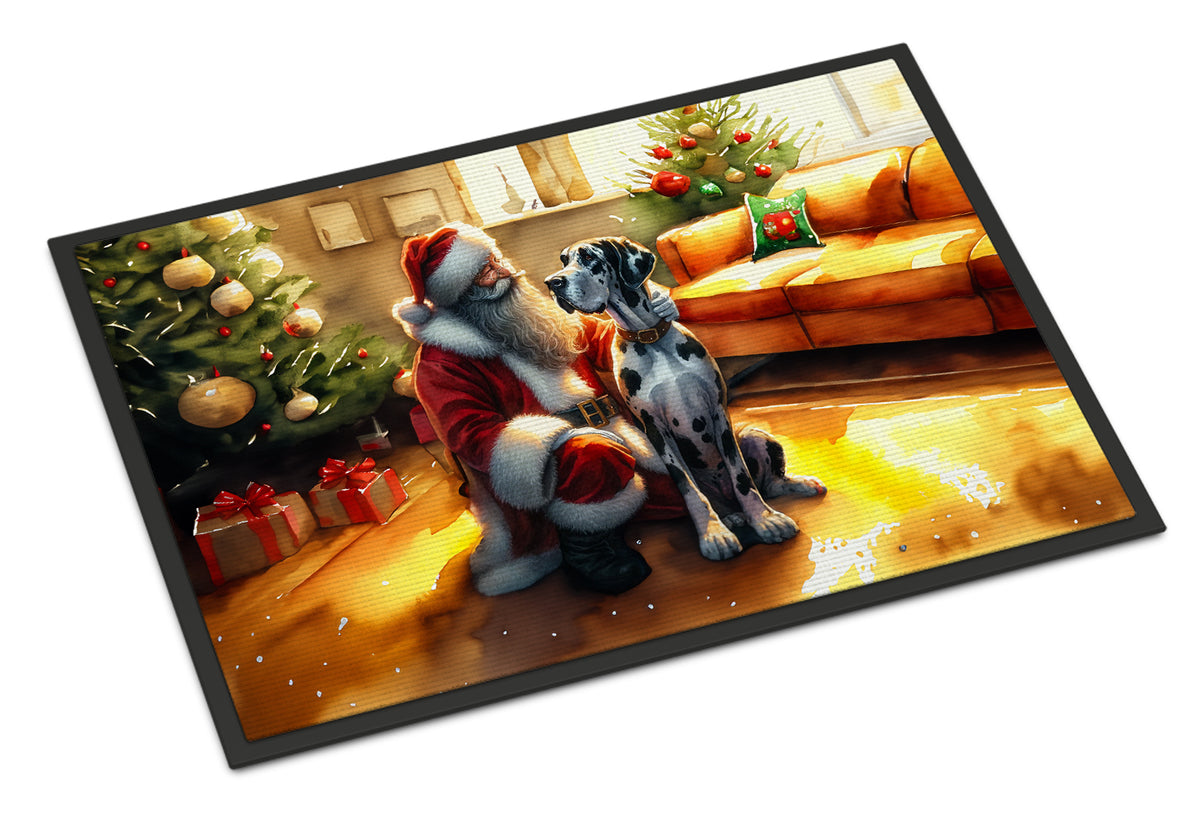 Buy this Great Dane and Santa Claus Doormat