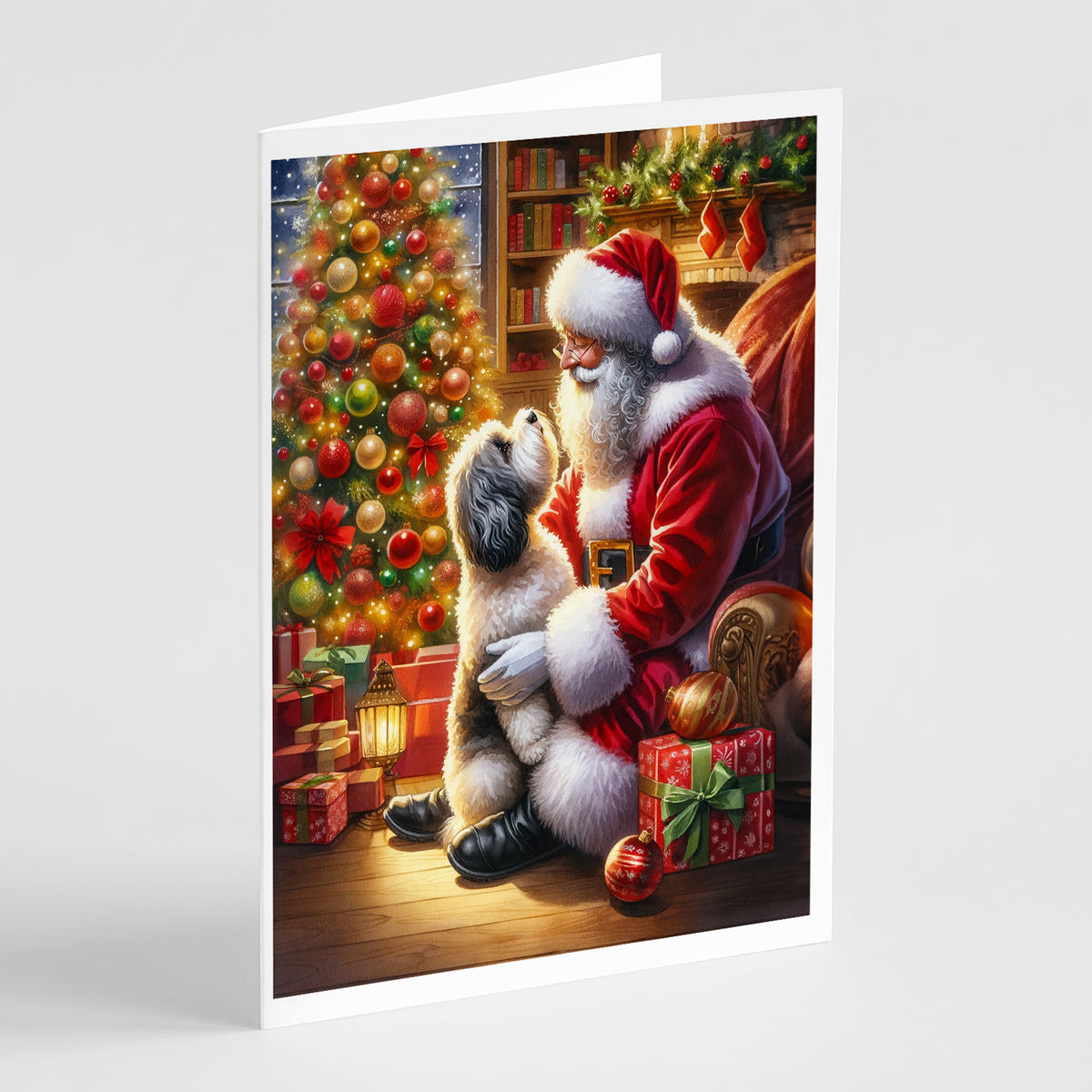 Buy this Havanese and Santa Claus Greeting Cards Pack of 8