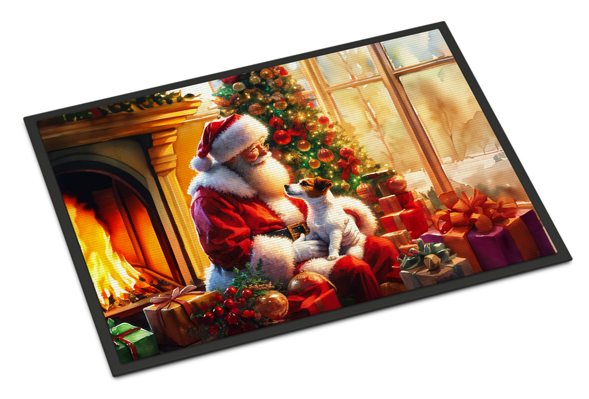 Buy this Jack Russell Terrier and Santa Claus Doormat