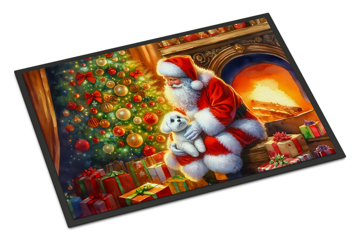 Buy this Maltese and Santa Claus Doormat