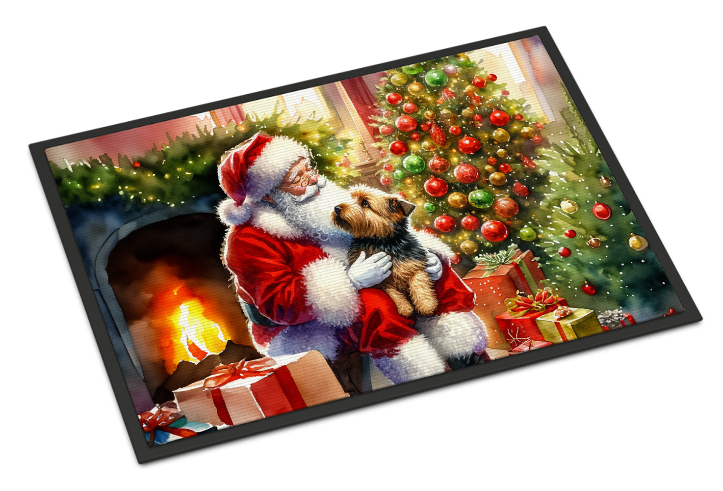 Buy this Norfolk Terrier and Santa Claus Doormat