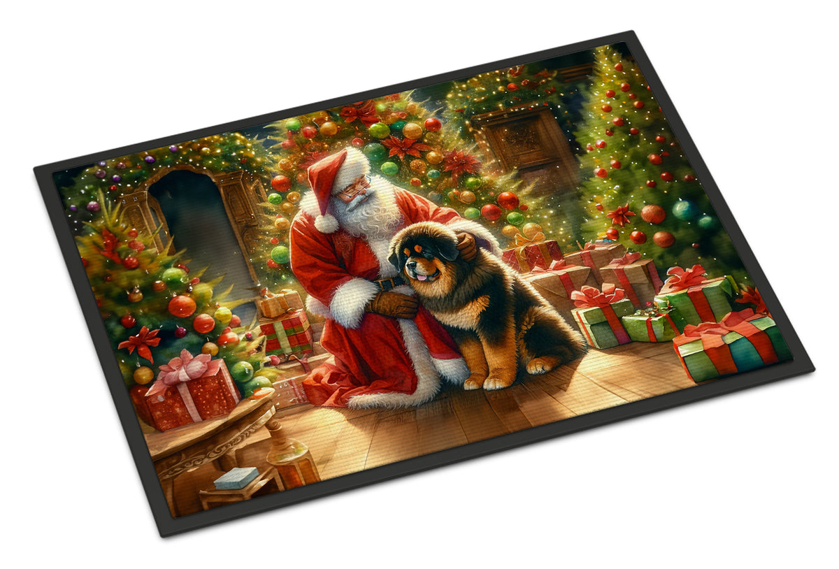 Buy this Tibetan Mastiff and Santa Claus Doormat