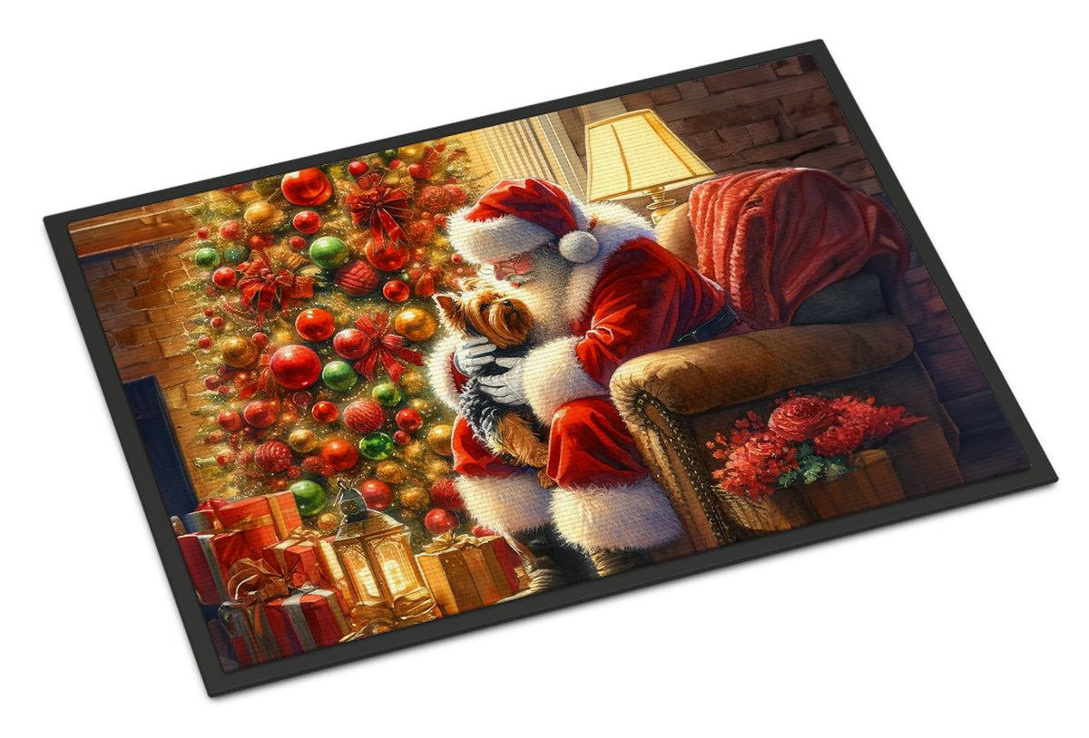 Buy this Yorkshire Terrier Yorkie and Santa Claus Doormat