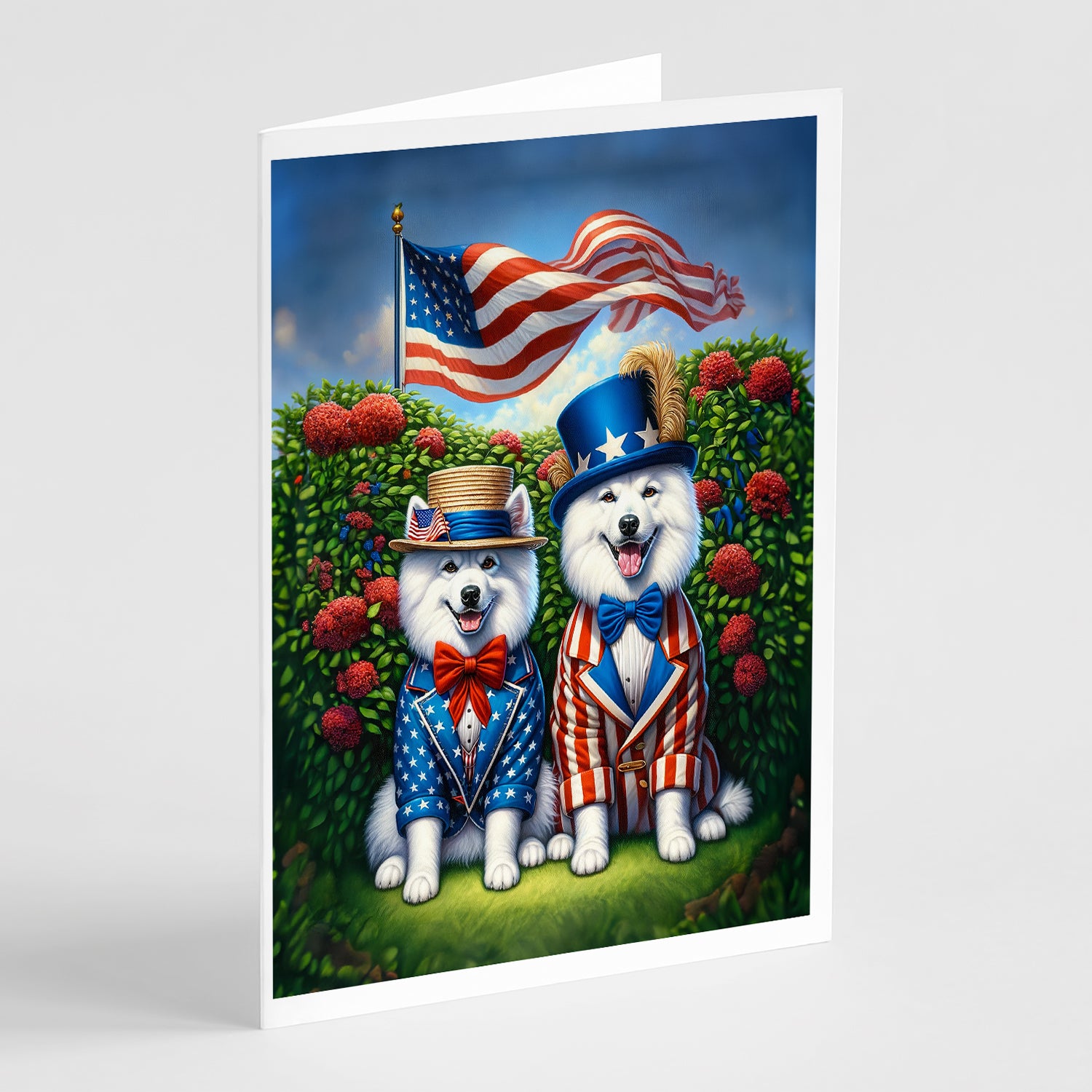 Buy this All American American Eskimo Greeting Cards Pack of 8
