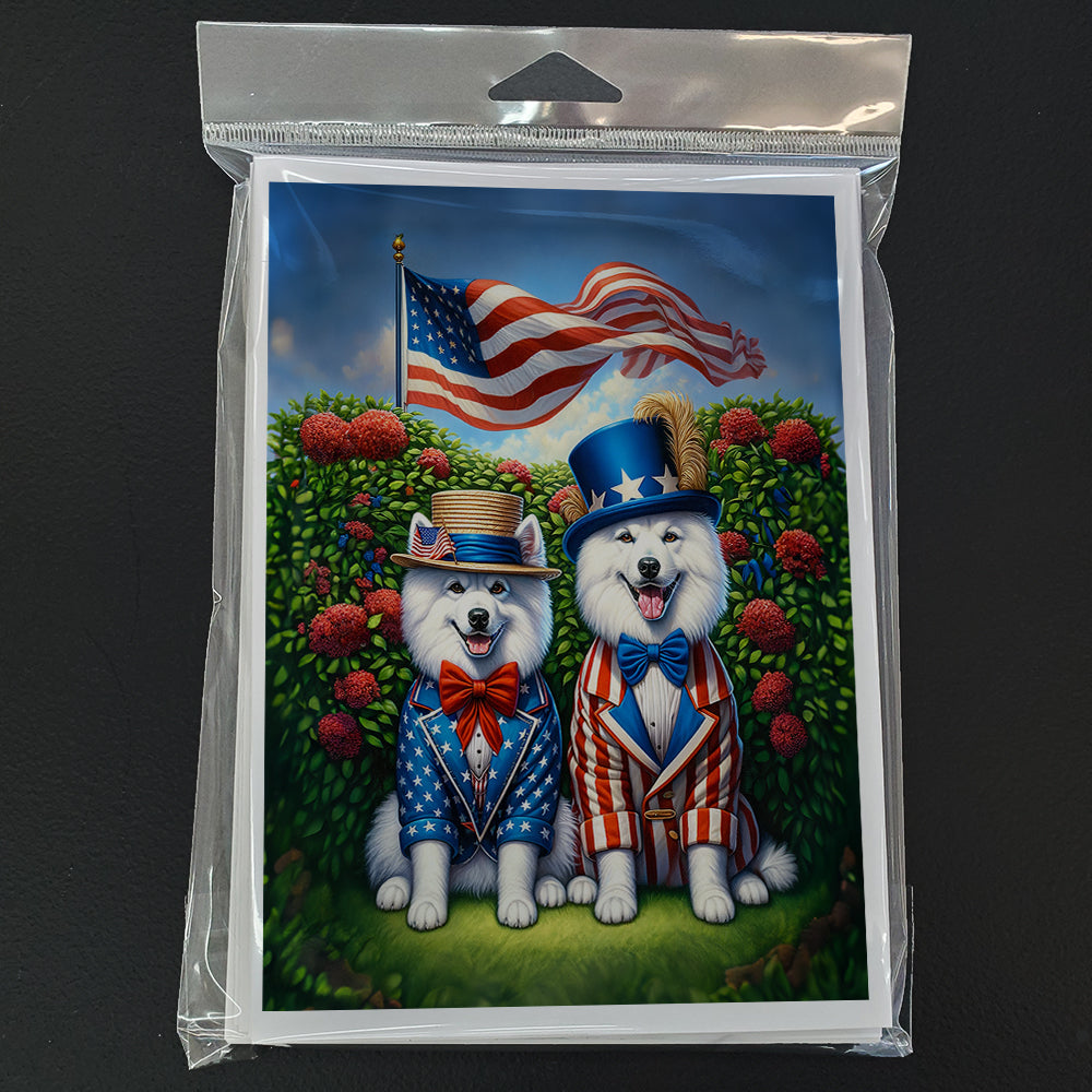 All American American Eskimo Greeting Cards Pack of 8