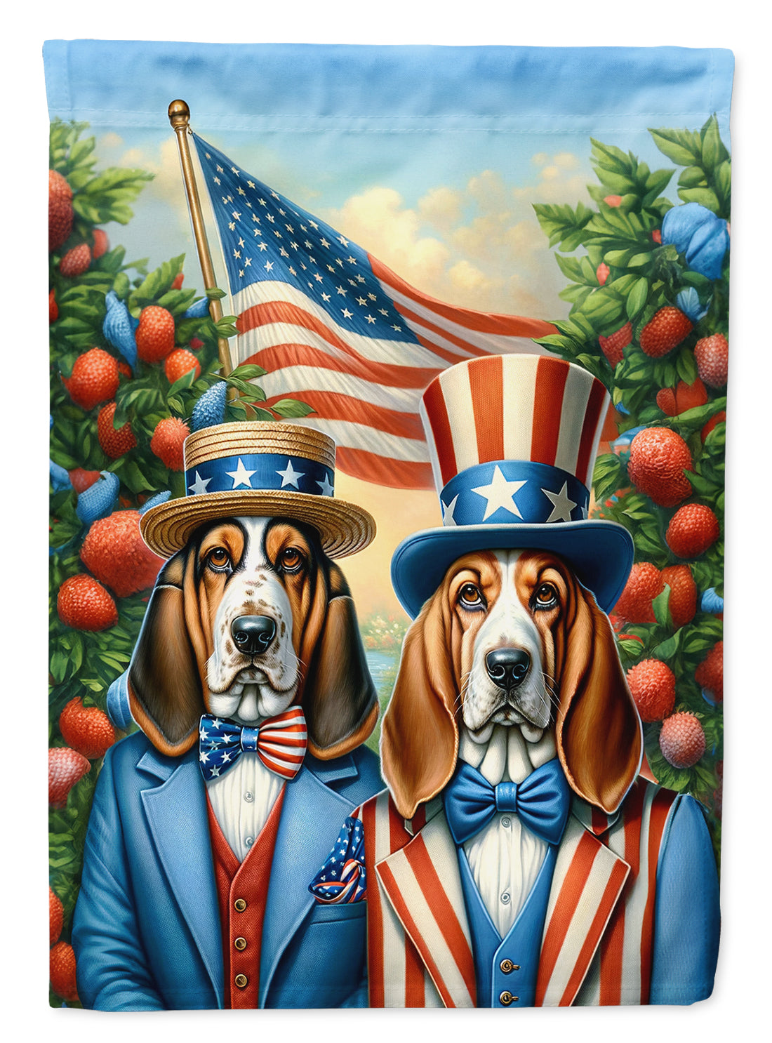Buy this All American Basset Hound House Flag