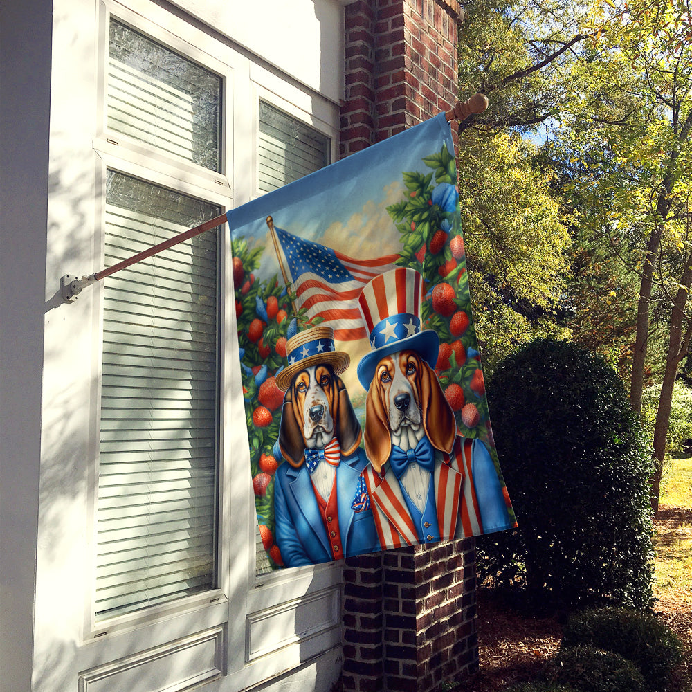 All American Basset Hound House Flag