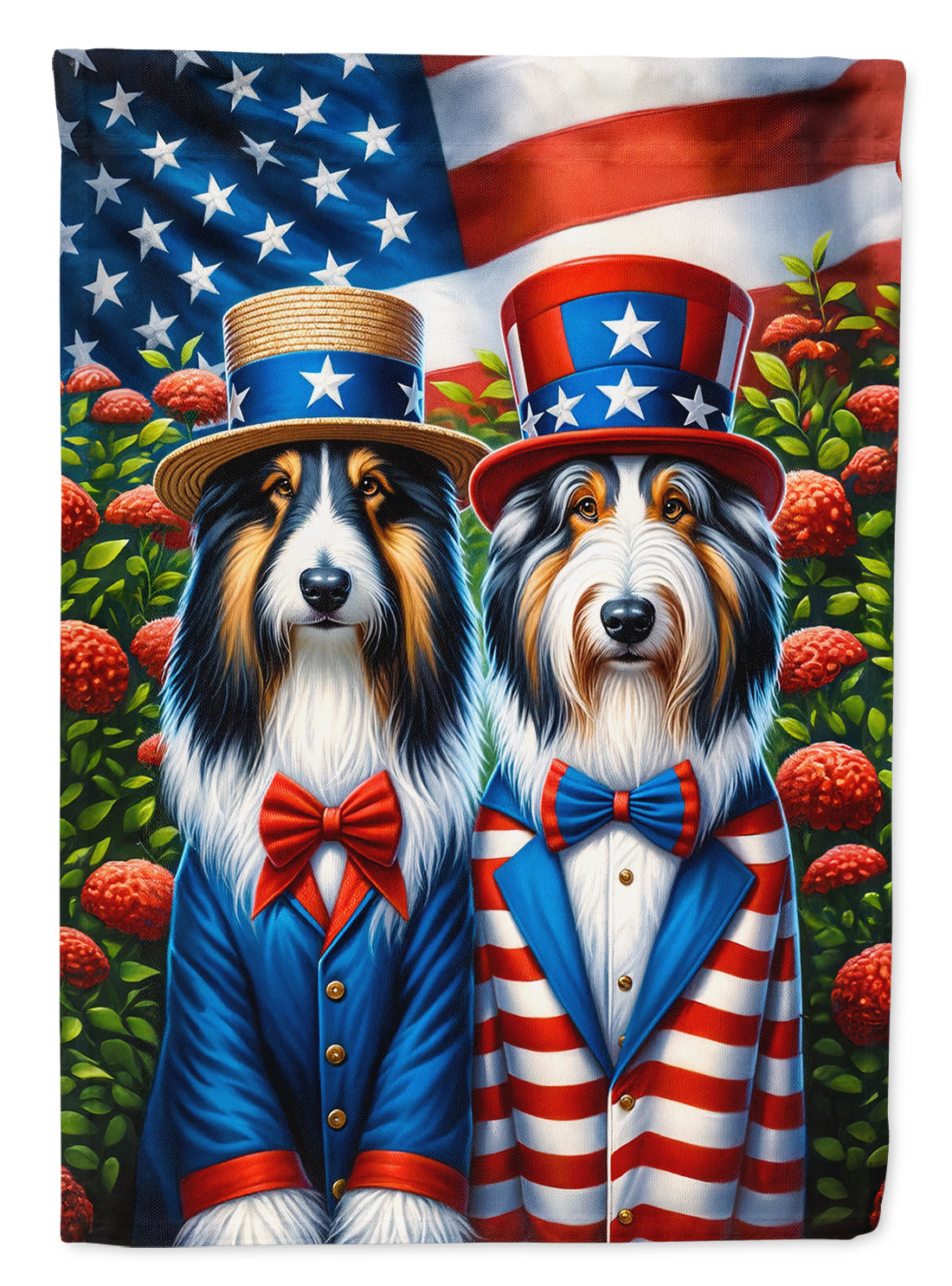 Buy this All American Bearded Collie House Flag