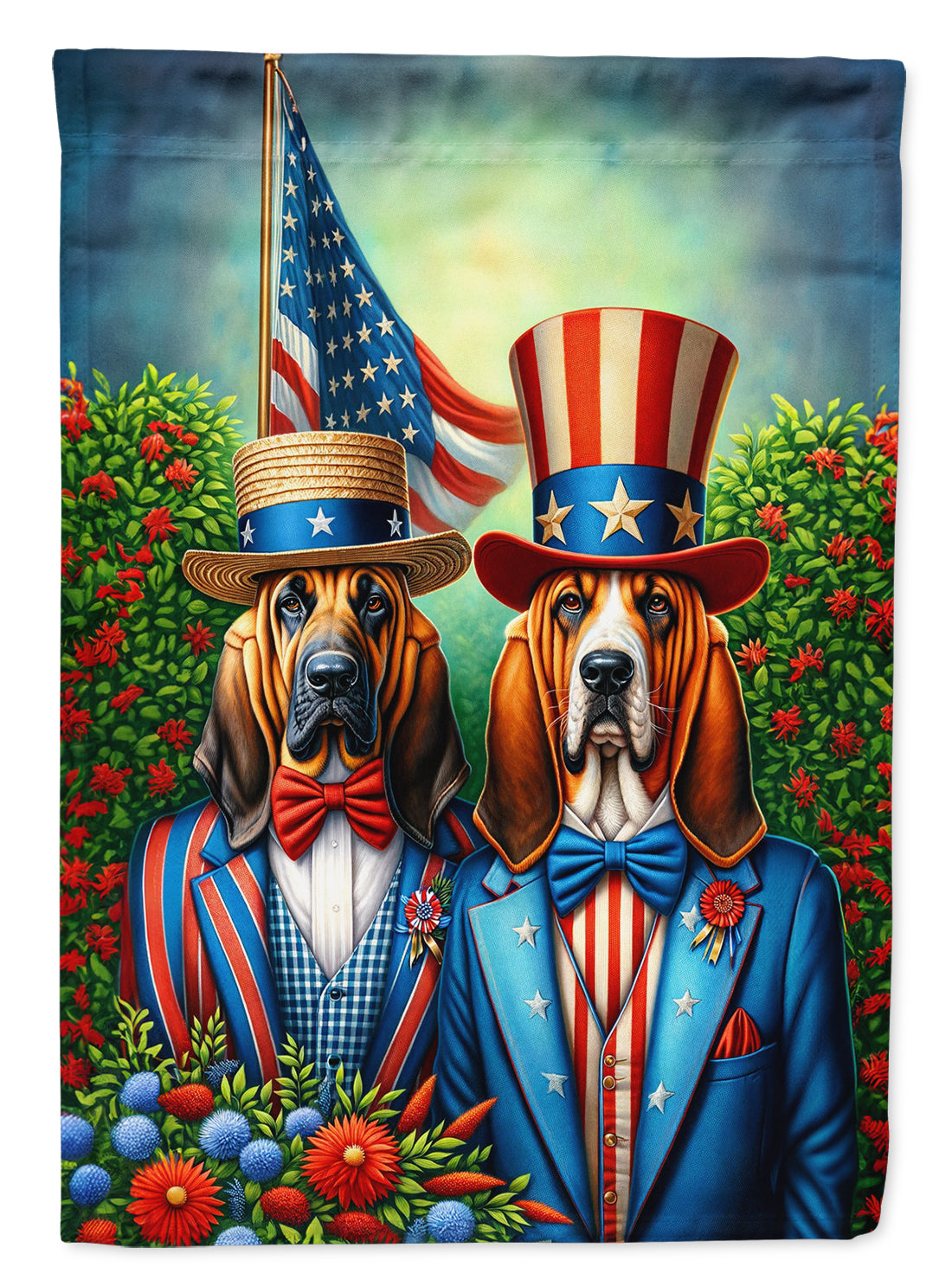 Buy this All American Bloodhound House Flag