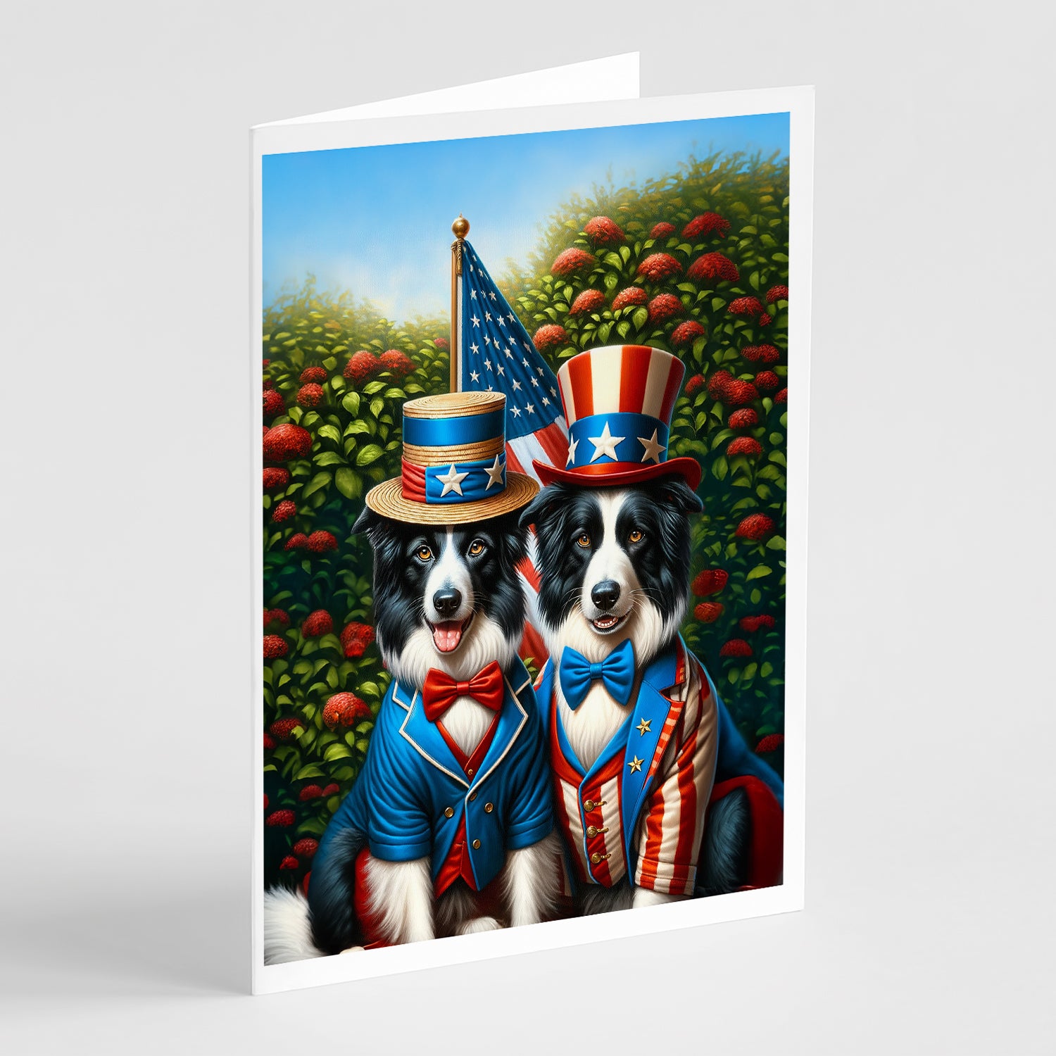 Buy this All American Border Collie Greeting Cards Pack of 8