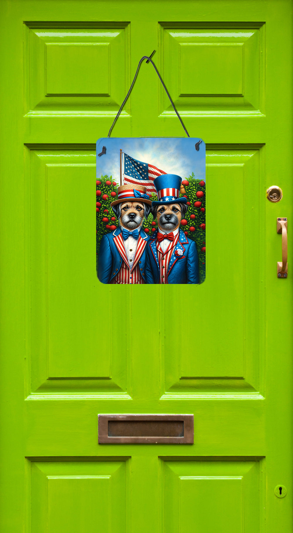 All American Border Terrier Wall or Door Hanging Prints