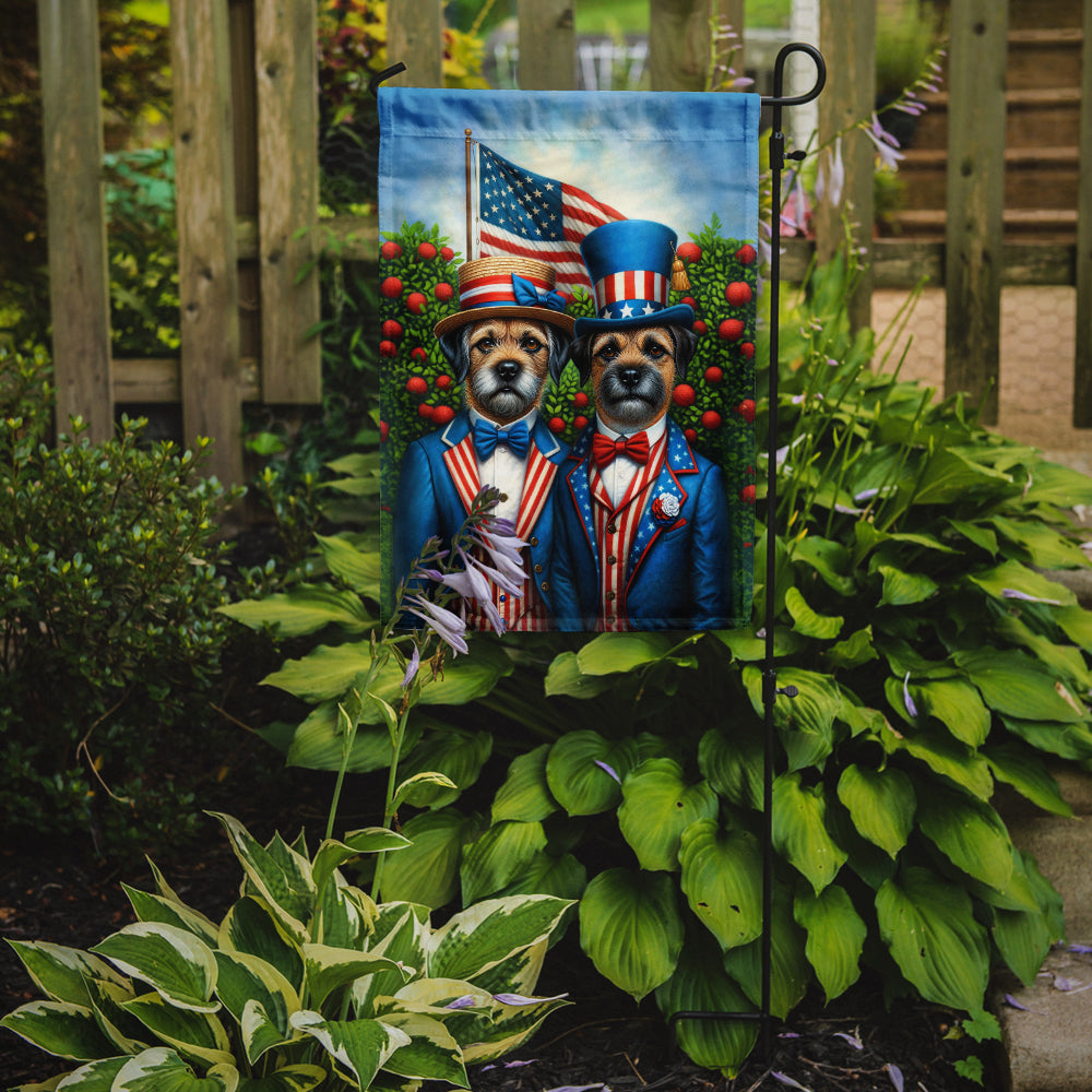 All American Border Terrier Garden Flag