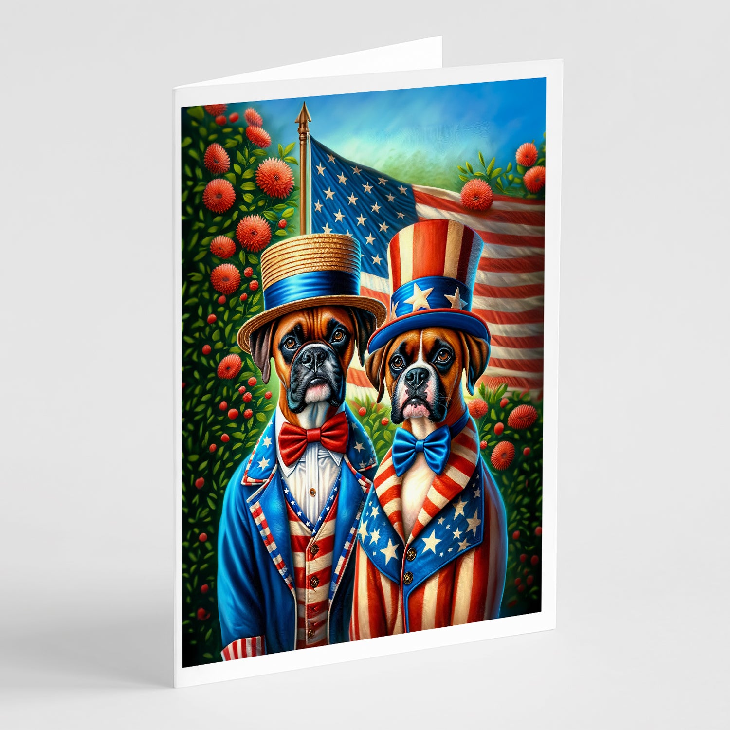 Buy this All American Boxer Greeting Cards Pack of 8