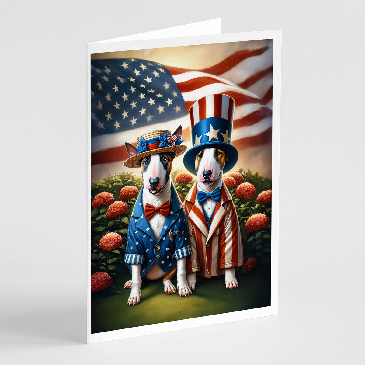 Buy this All American Bull Terrier Greeting Cards Pack of 8