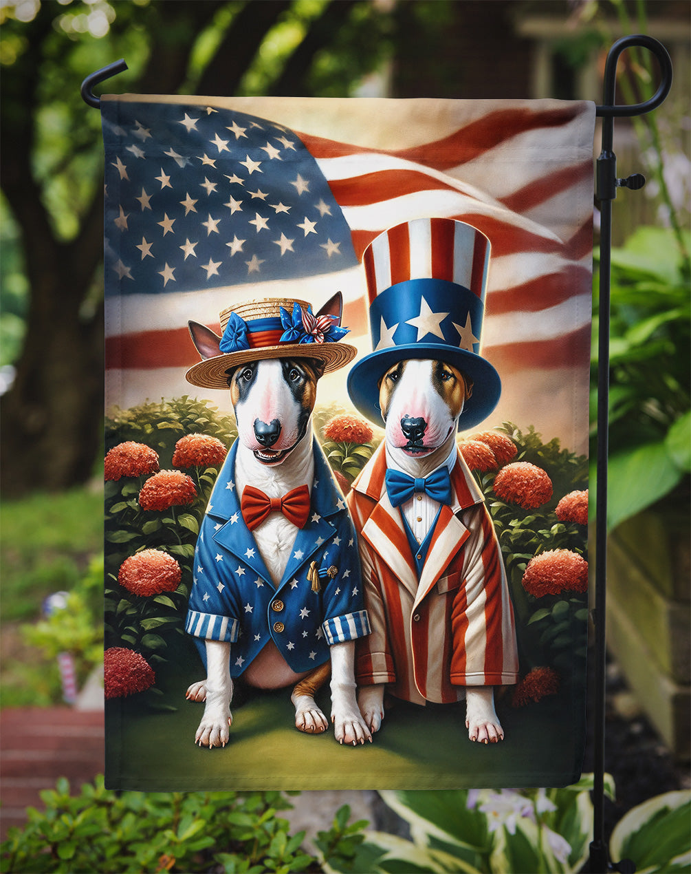 All American Bull Terrier Garden Flag