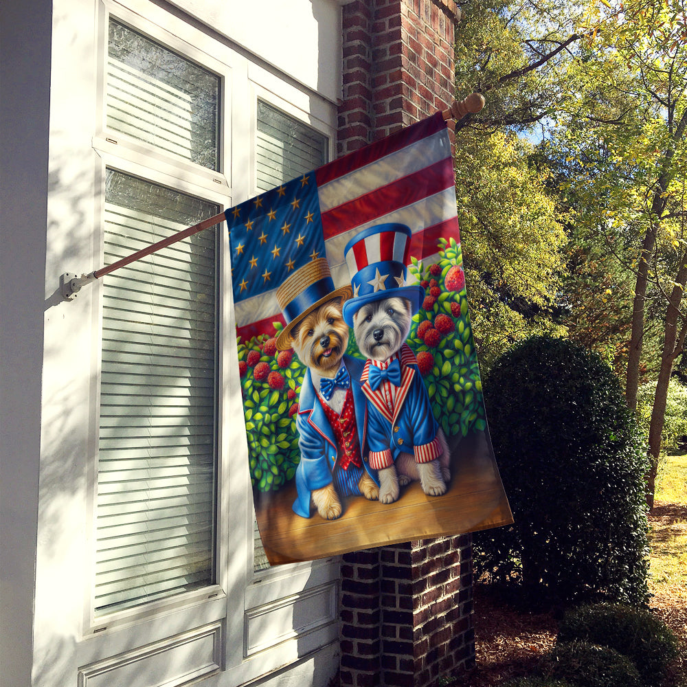 All American Cairn Terrier House Flag