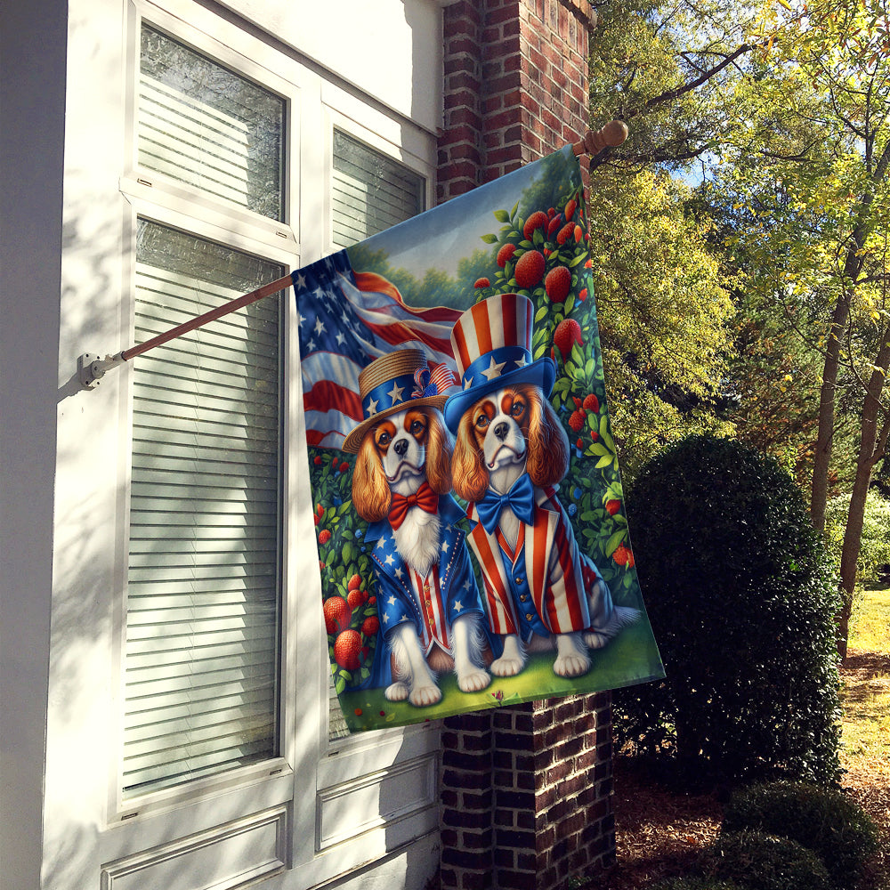 All American Cavalier Spaniel House Flag
