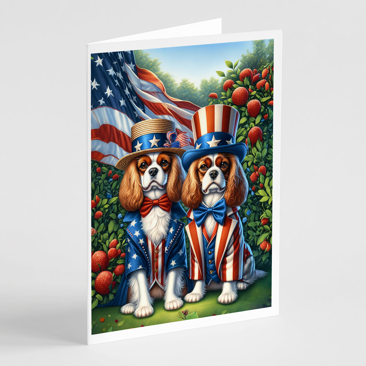 Buy this All American Cavalier Spaniel Greeting Cards Pack of 8