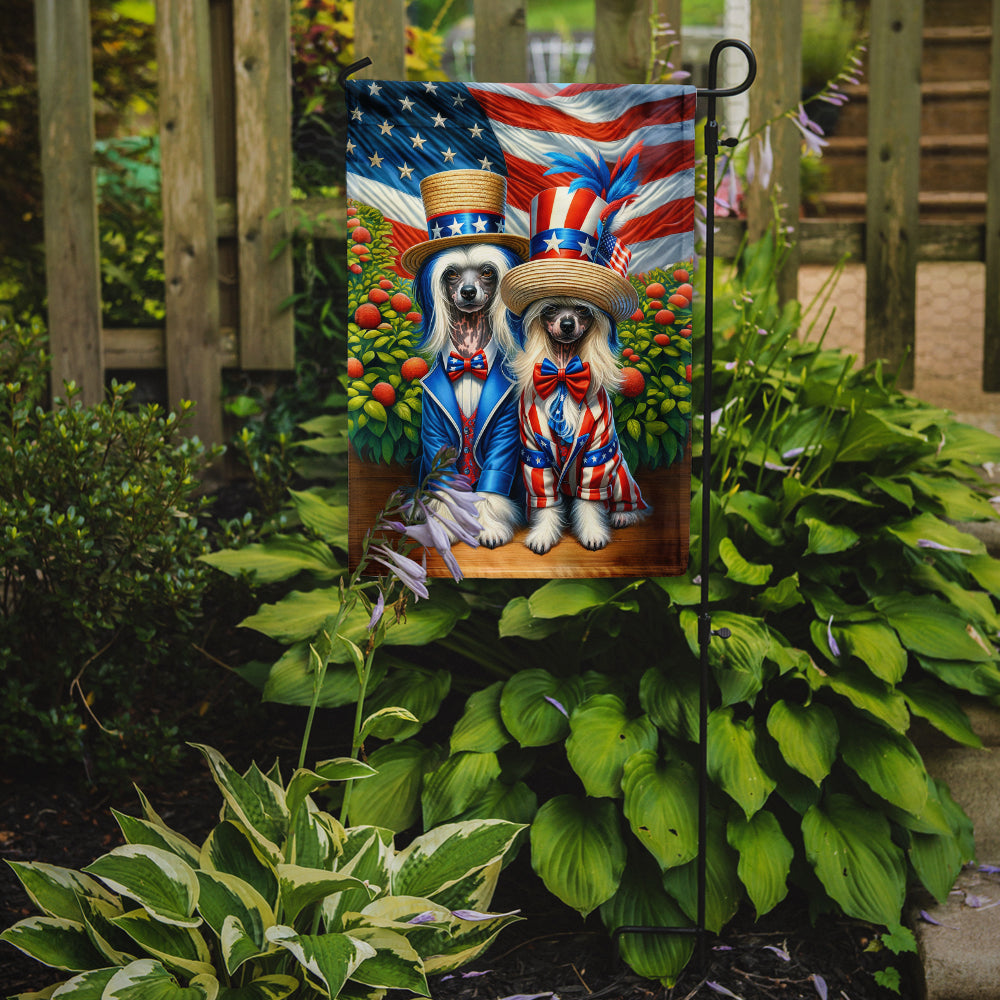 Buy this All American Chinese Crested Garden Flag
