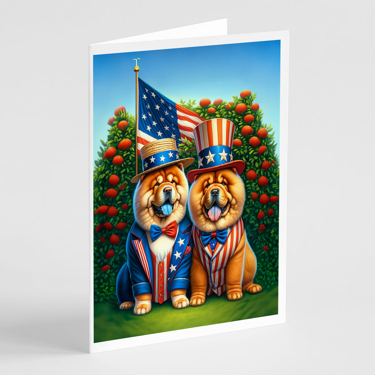 Buy this All American Chow Chow Greeting Cards Pack of 8