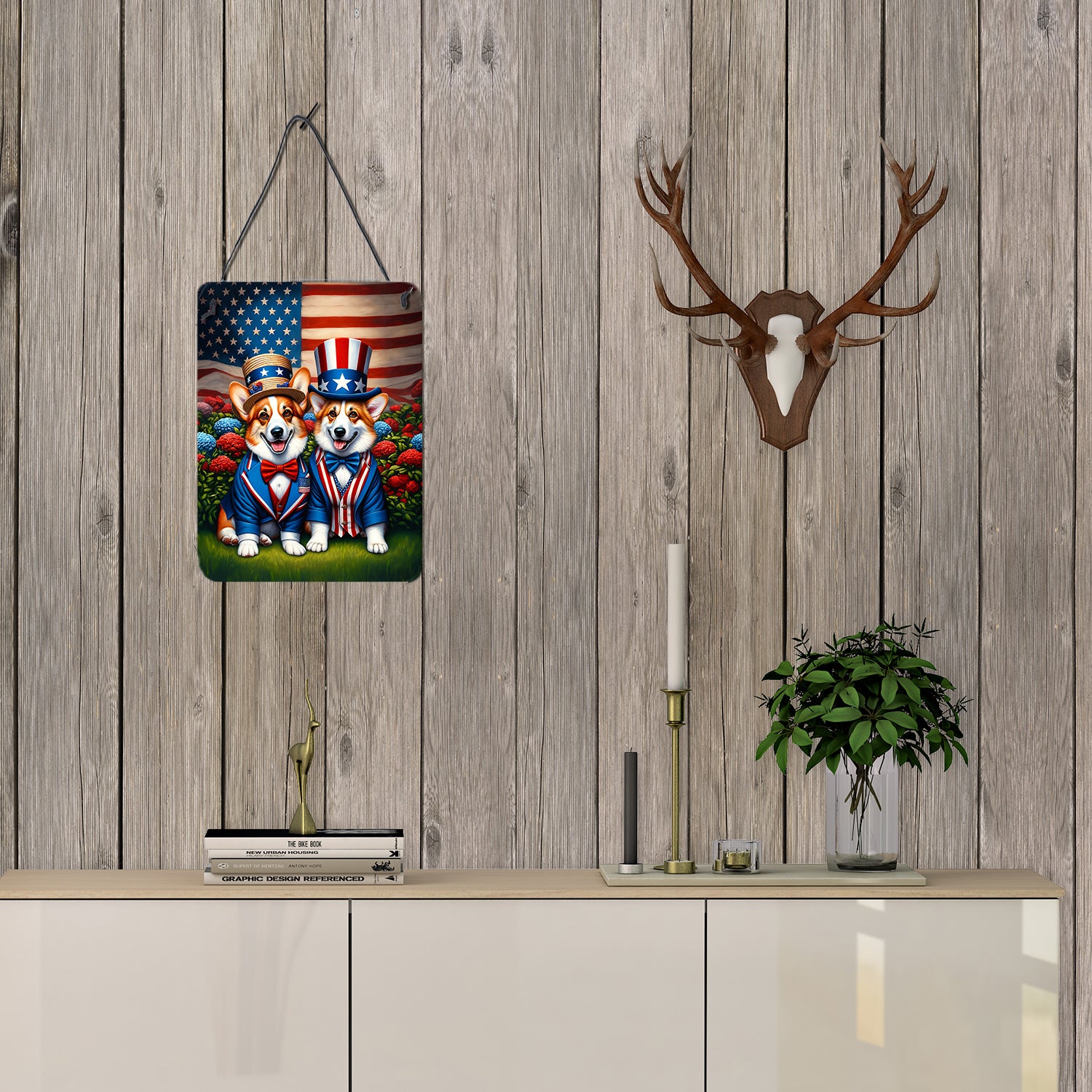All American Corgi Wall or Door Hanging Prints