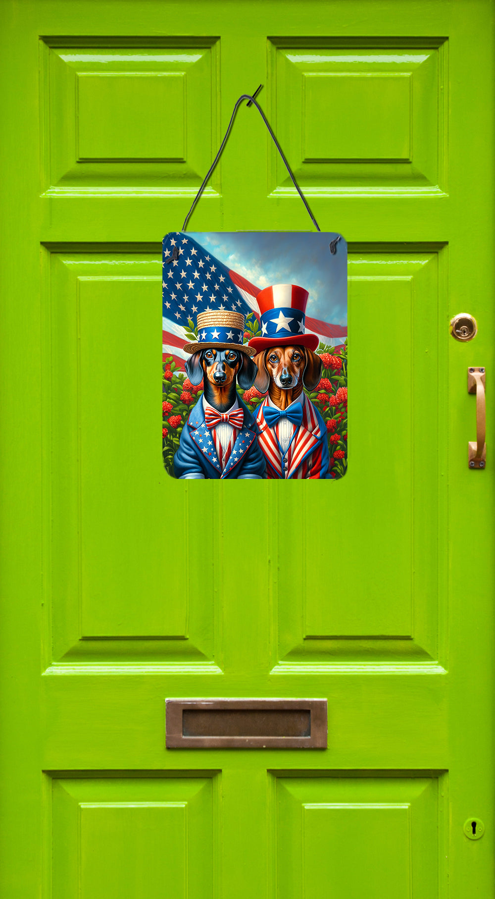 Buy this All American Dachshund Wall or Door Hanging Prints