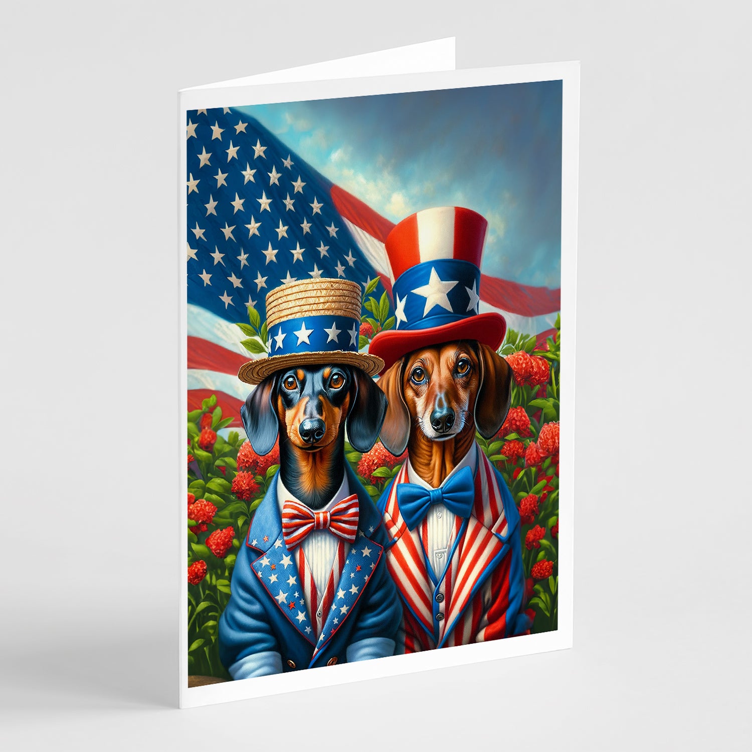 Buy this All American Dachshund Greeting Cards Pack of 8